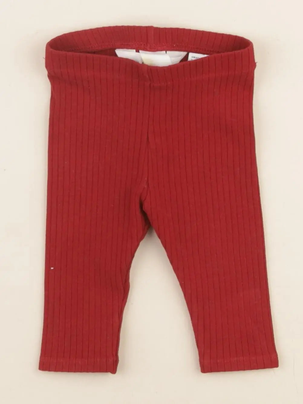 H&M - legging rouge - 0/1 mois