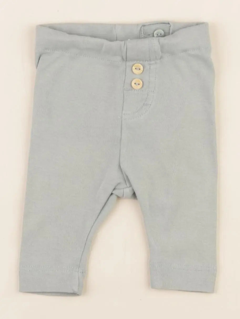 H&M - legging vert - 0/1 mois