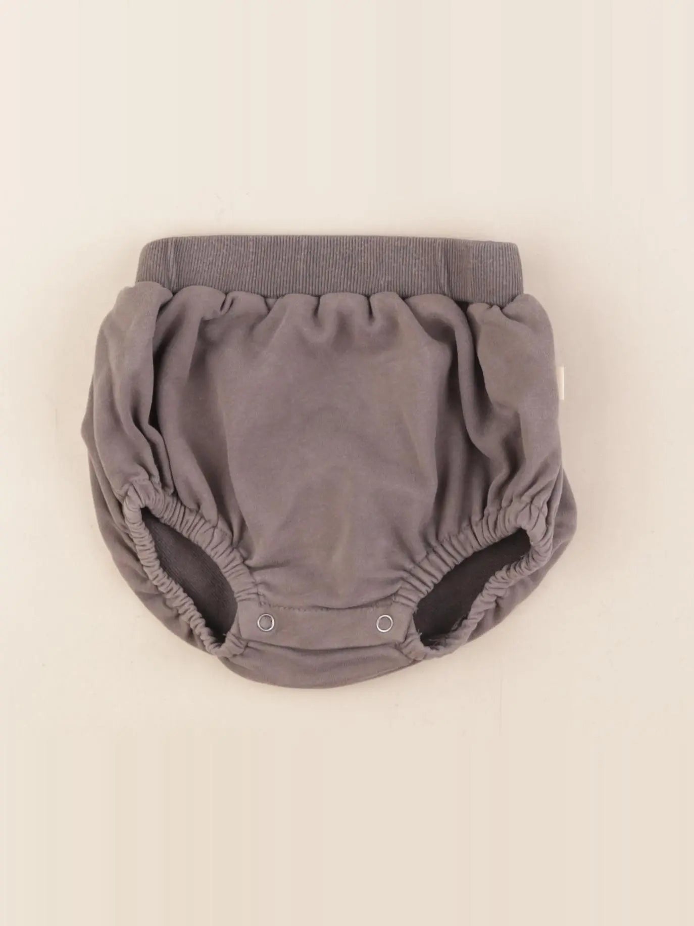 Gamin gamine - bloomer gris - 6/12 mois