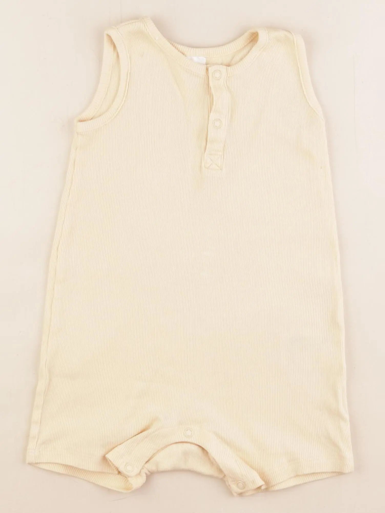 H&M - pyjama coton jaune - 12/18 mois