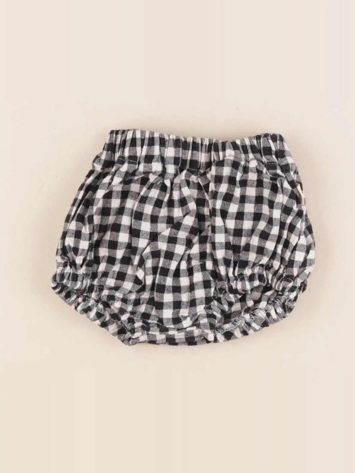 Gamin gamine - bloomer blanc, noir - 6/12 mois