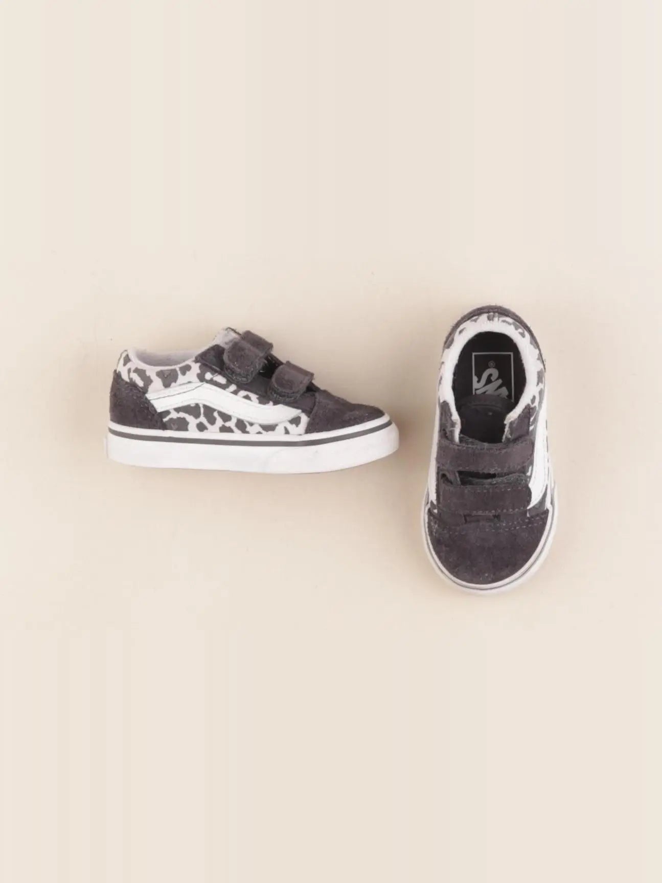 Vans - tennis à scratch/ lacets noir - pointure 21