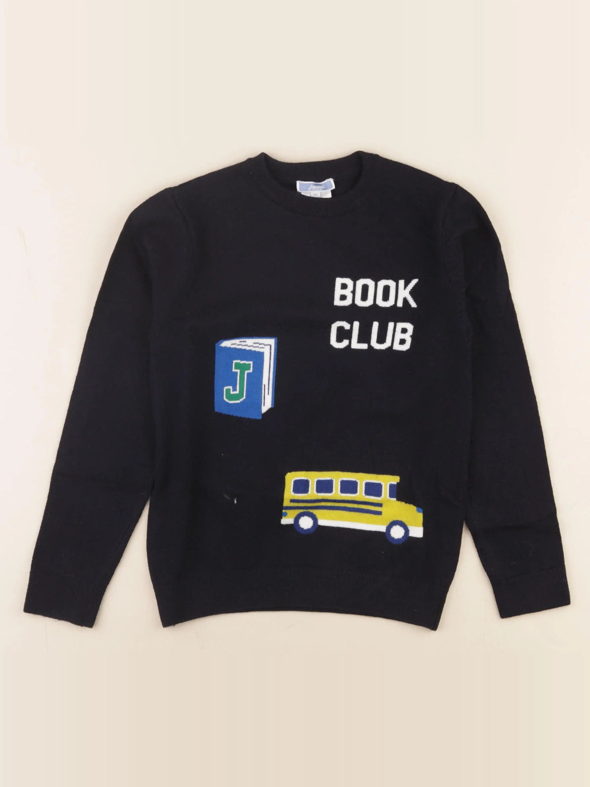 Jacadi - pull bleu - 8 ans