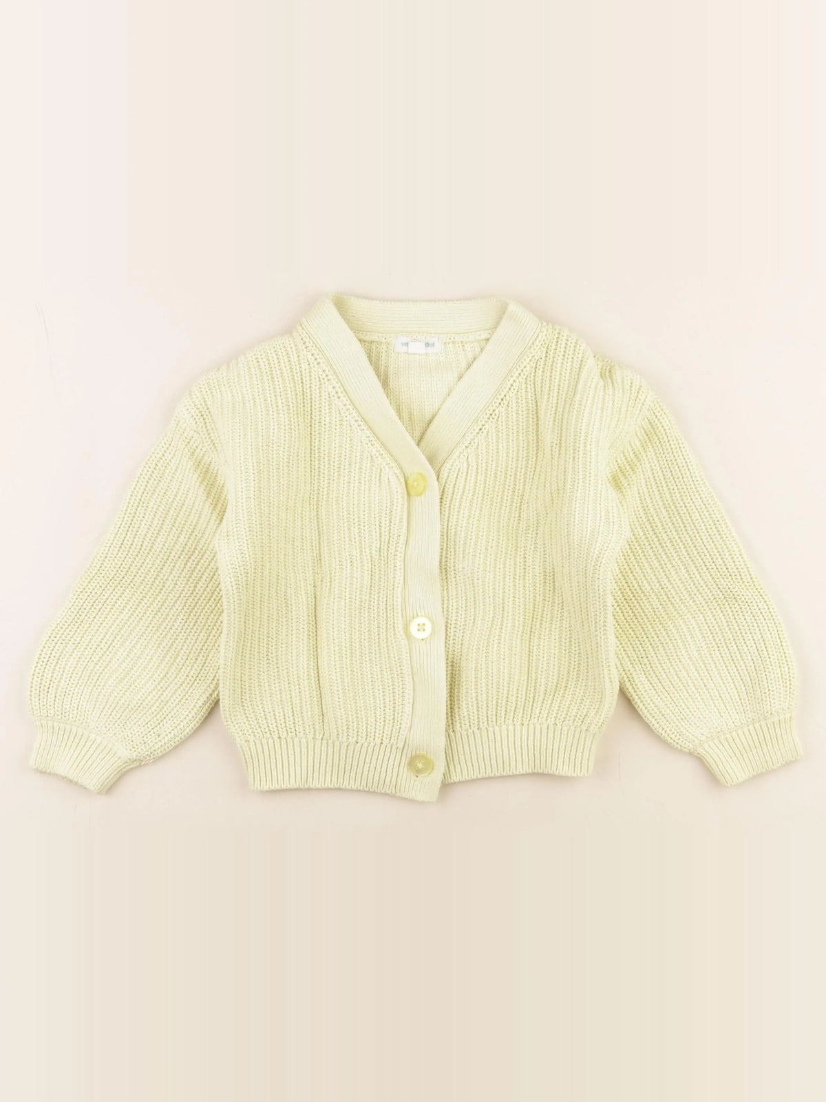 Vertbaudet - gilet jaune - 5 ans