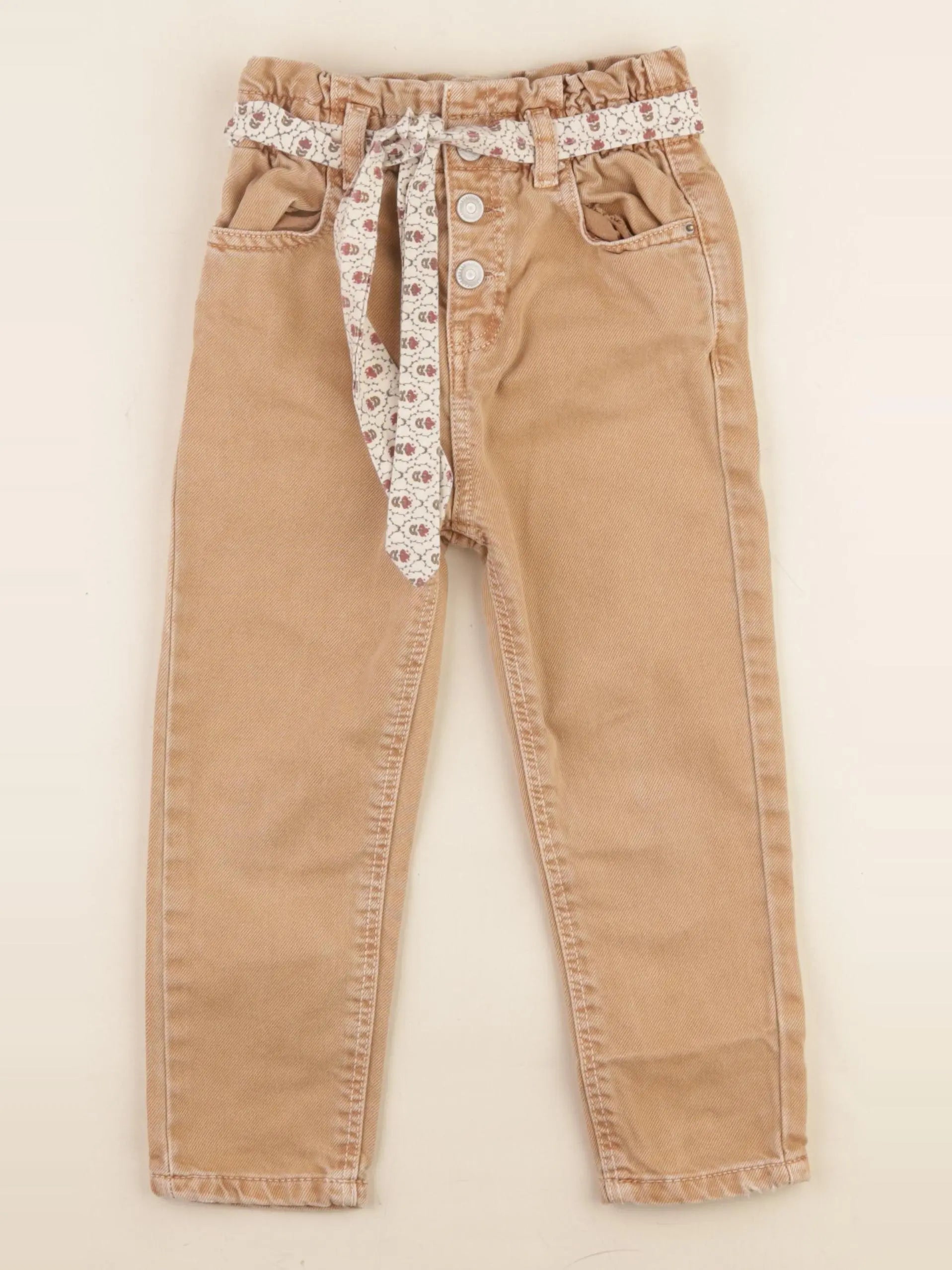 Vertbaudet - pantalon marron - 4 ans
