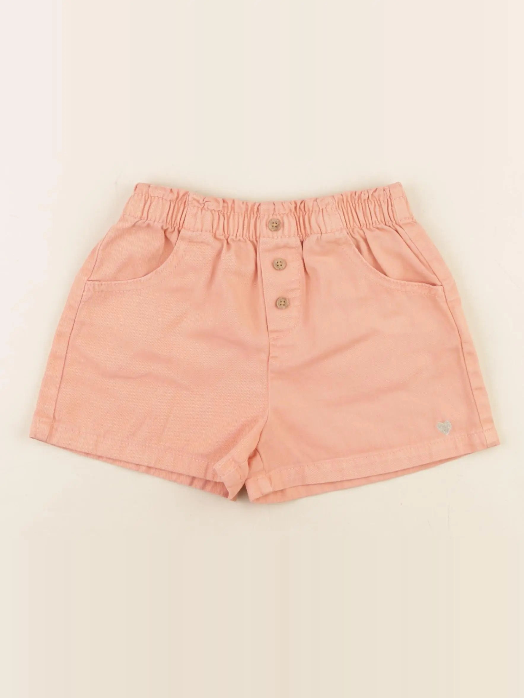 Vertbaudet - short orange - 5 ans