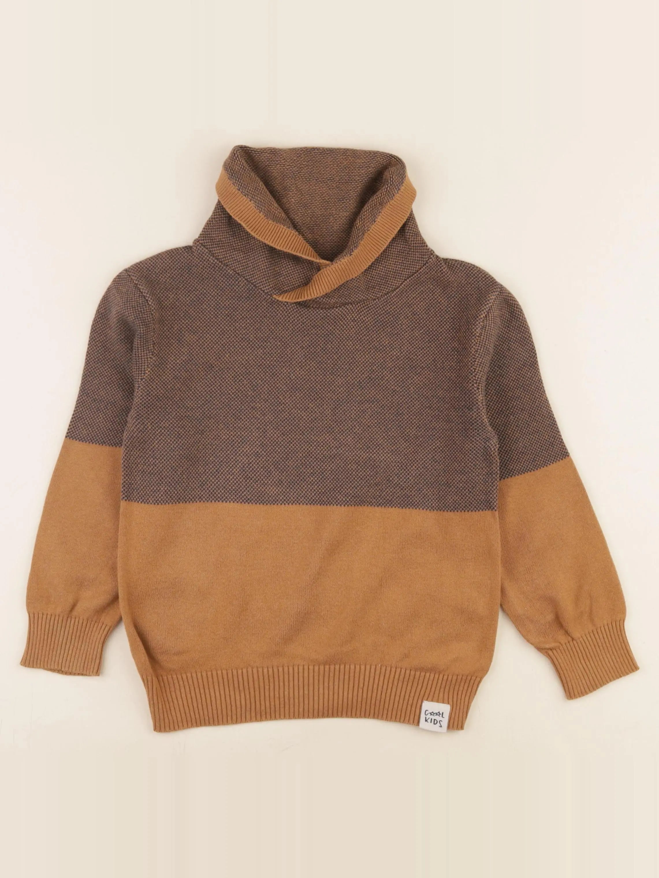 Vertbaudet - pull marron - 6 ans