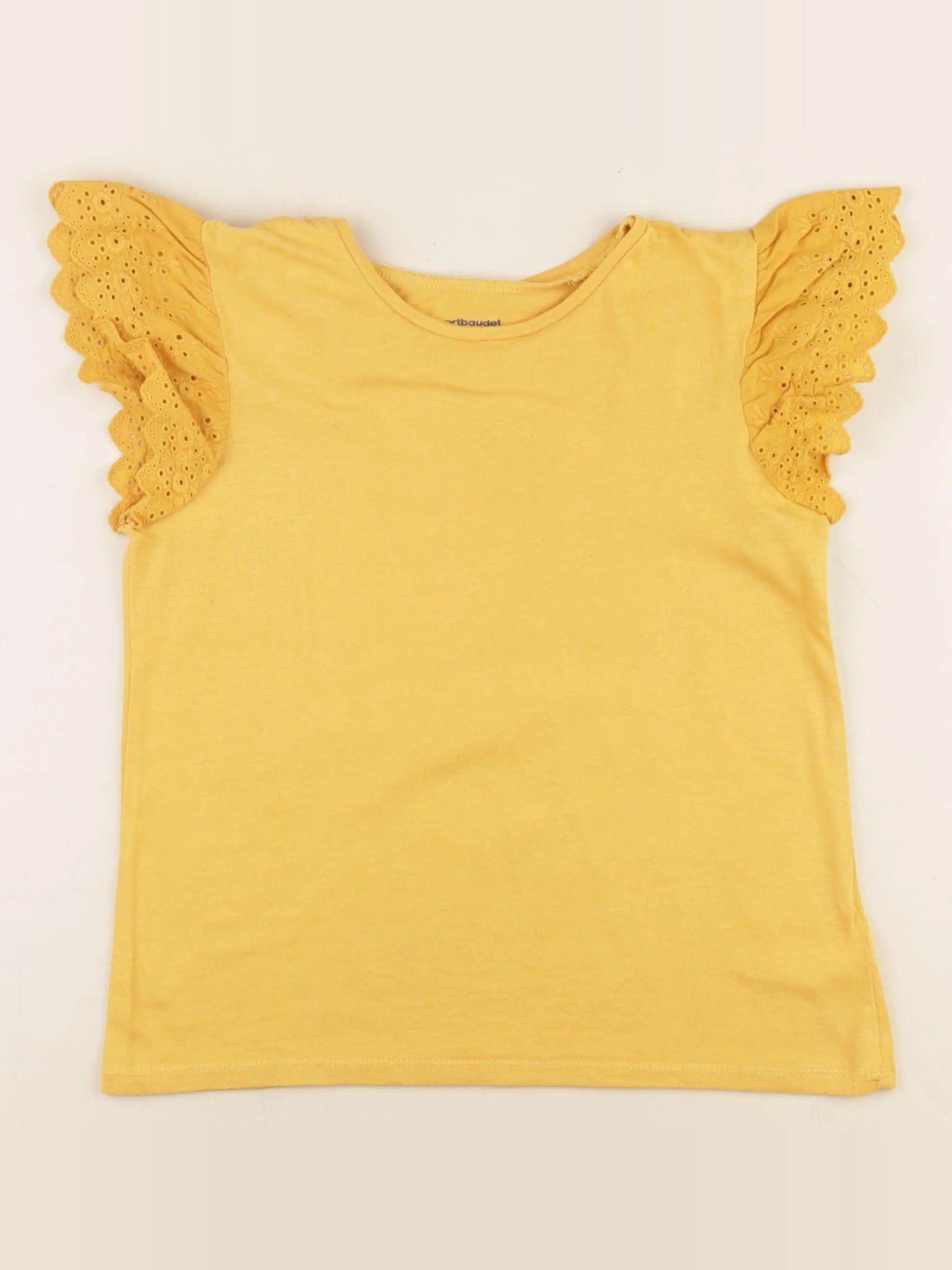 Vertbaudet - tee-shirt jaune - 9 ans