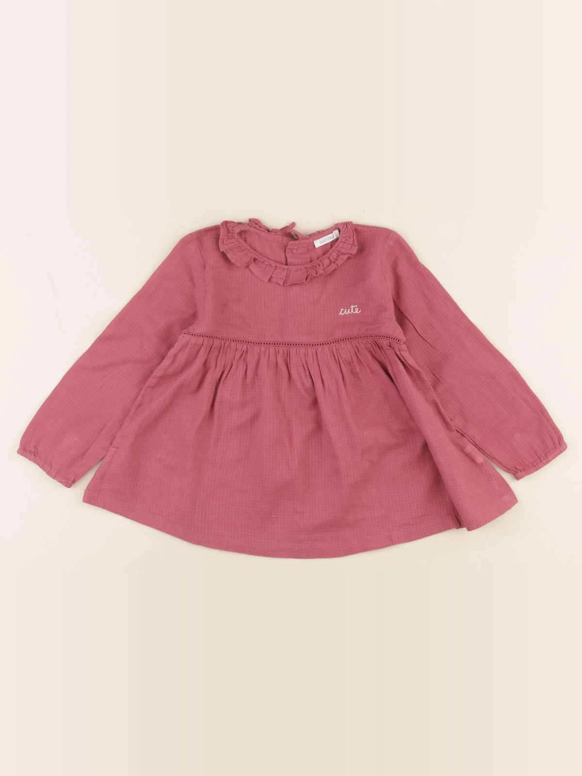 Boutchou - blouse rose - 36 mois