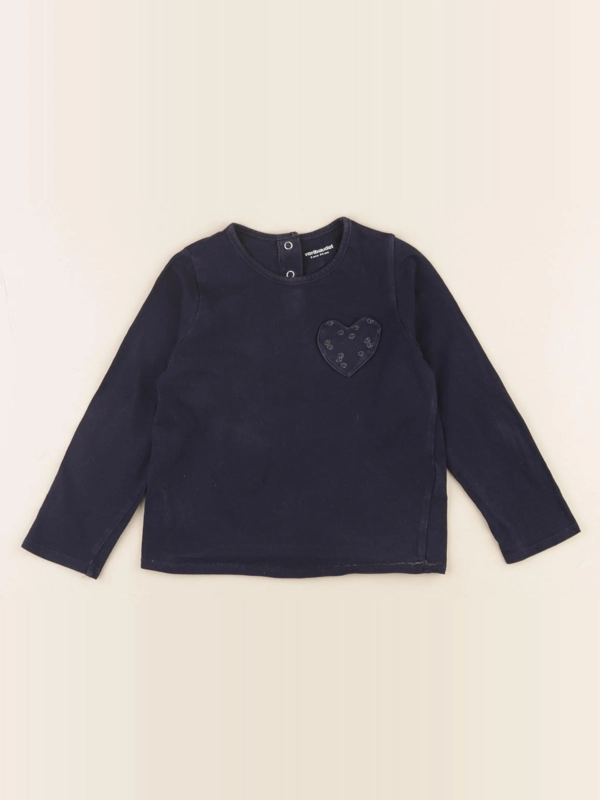 Vertbaudet - tee-shirt bleu - 3 ans
