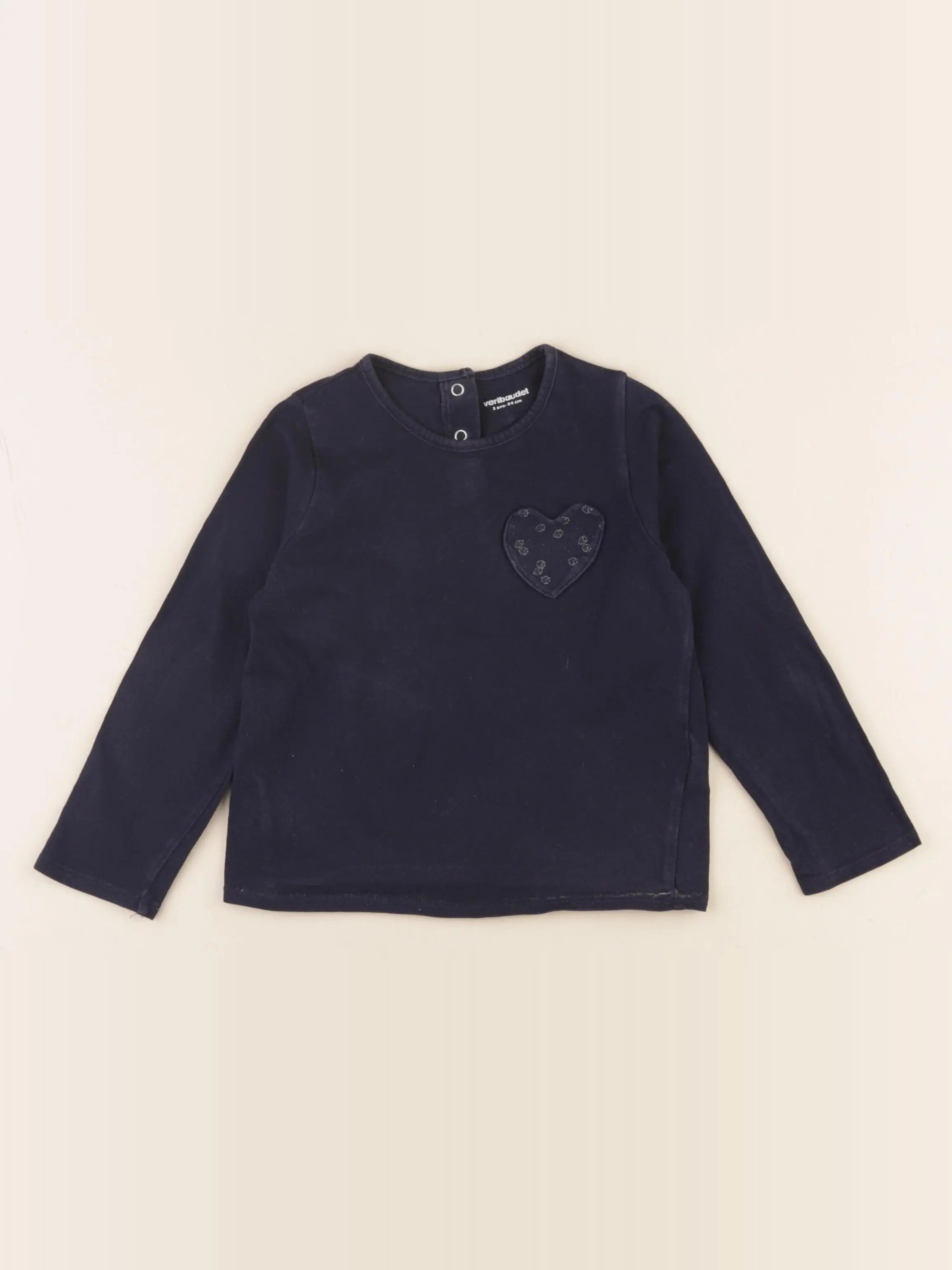 Vertbaudet - tee-shirt bleu - 3 ans