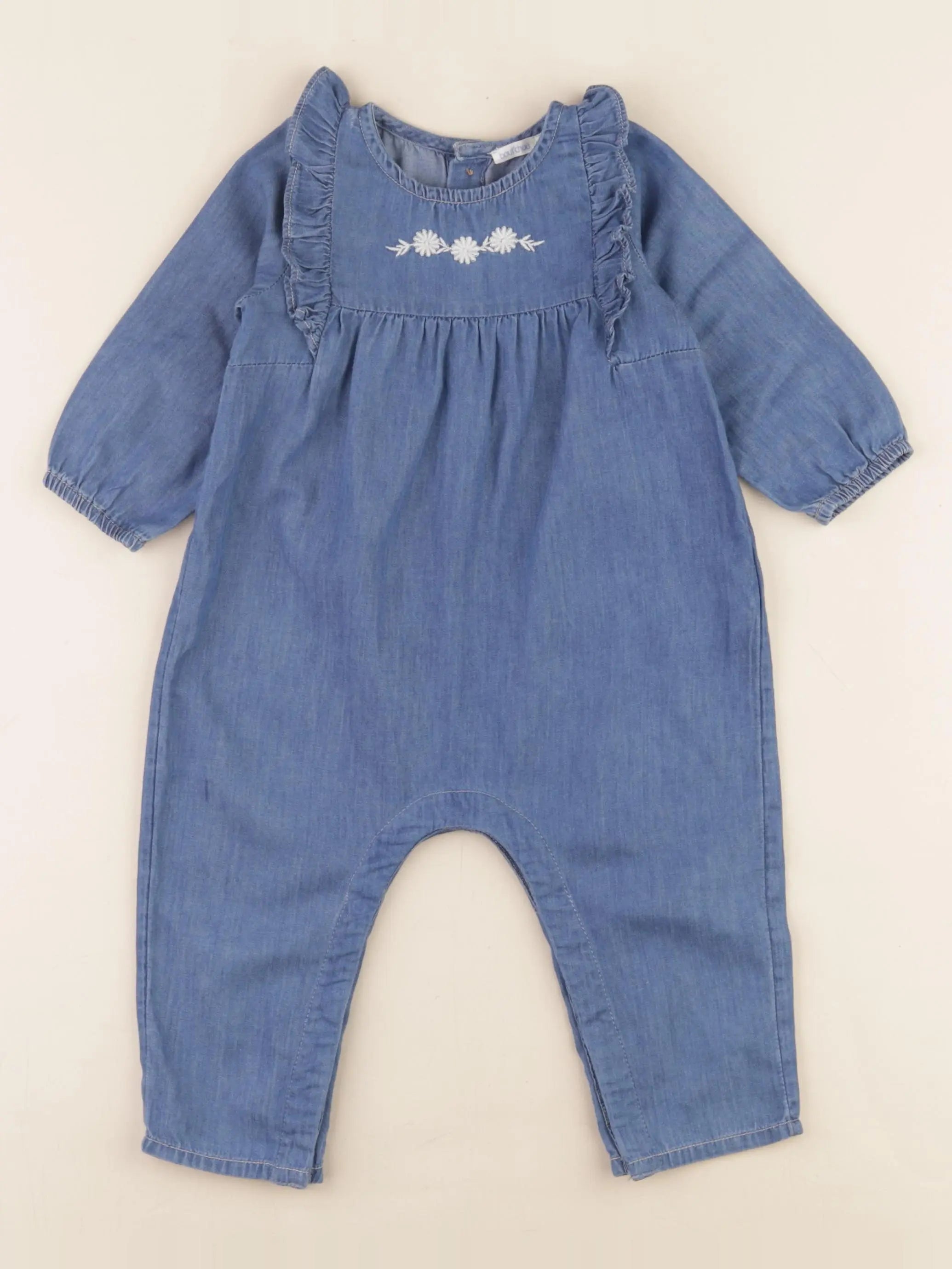 Boutchou - combinaison bleu - 9 mois