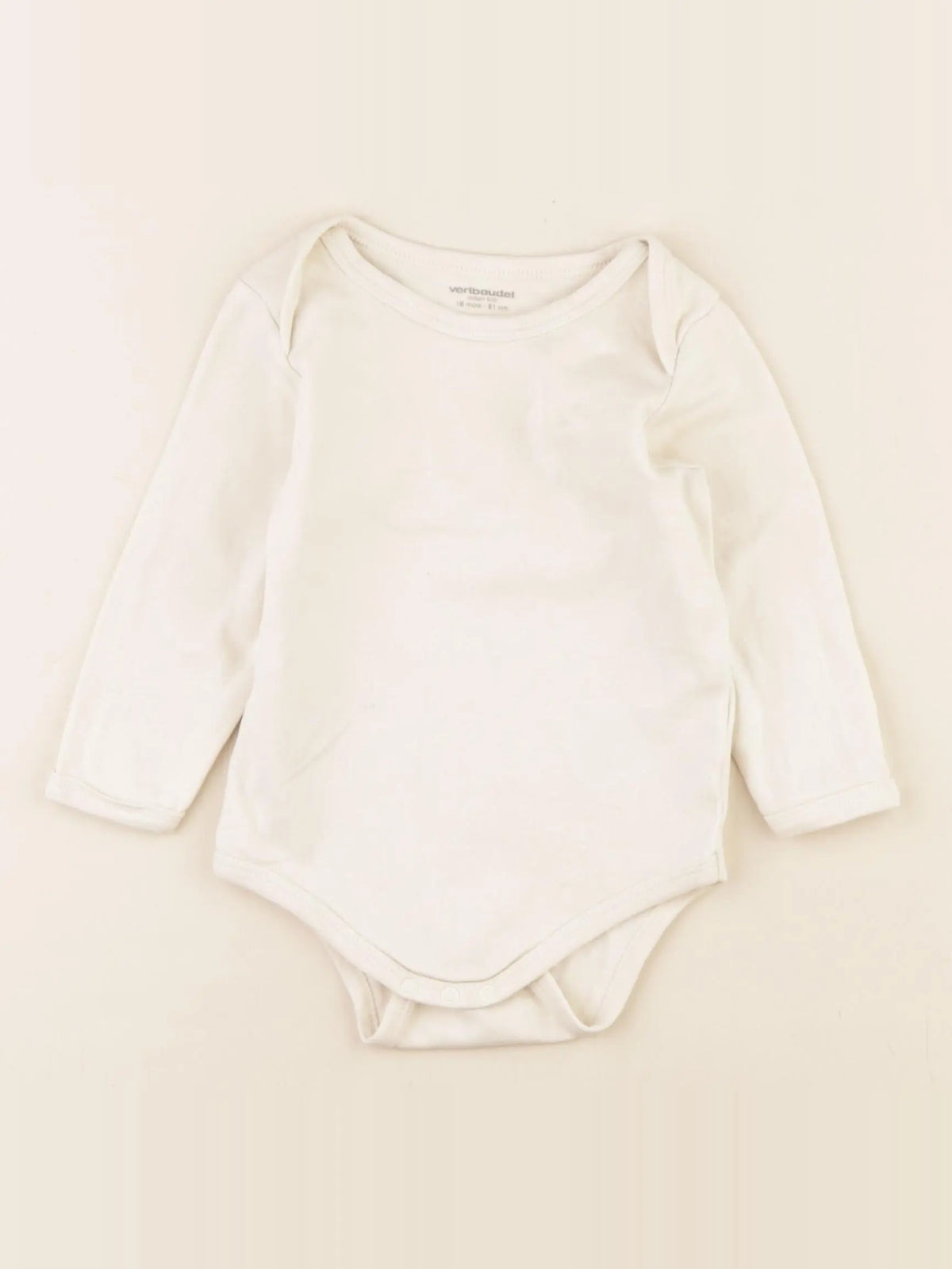 Vertbaudet - body beige - 18 mois