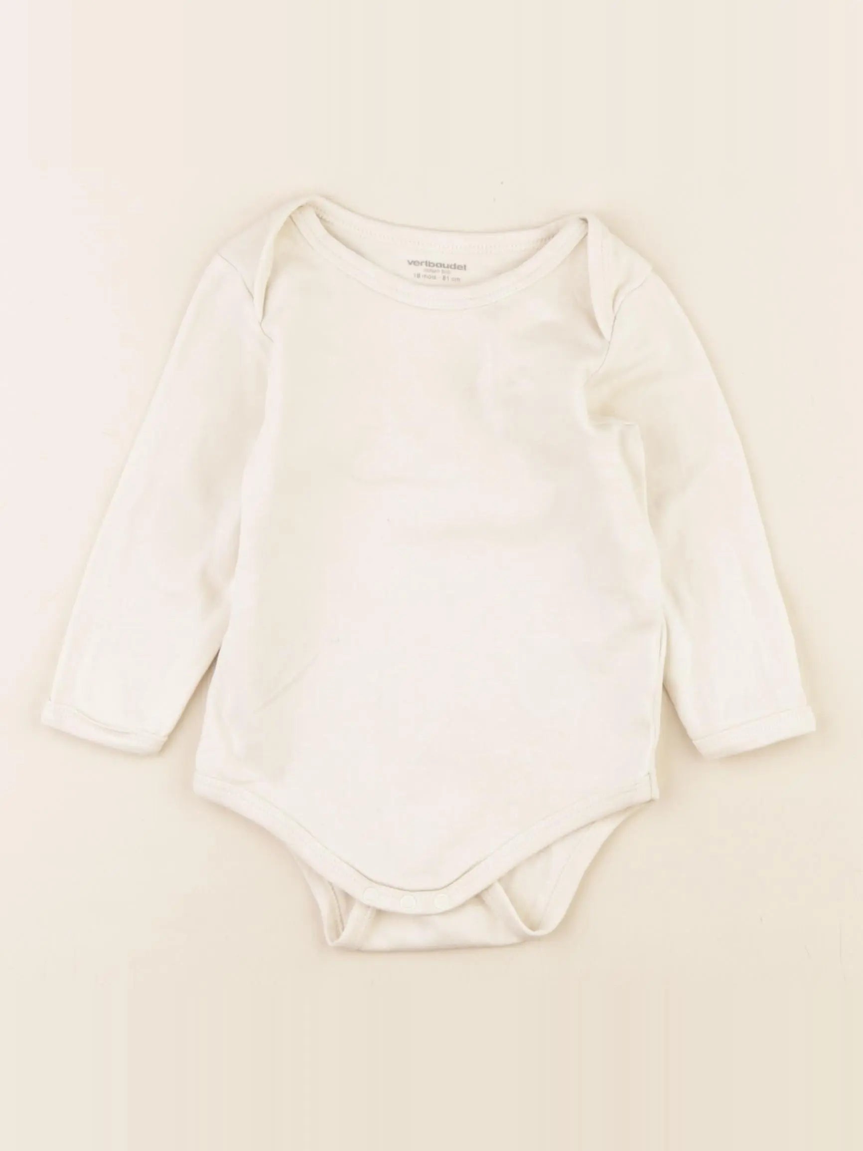 Vertbaudet - body beige - 18 mois