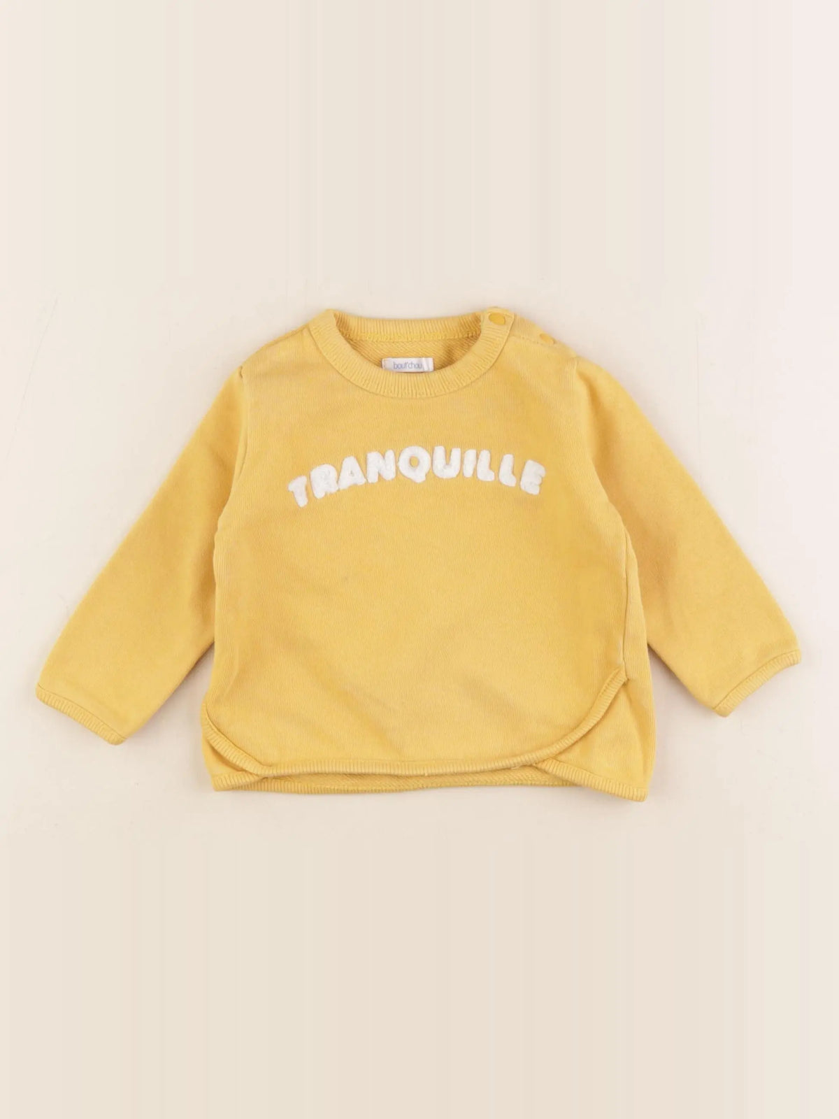 Boutchou - sweat jaune - 9 mois