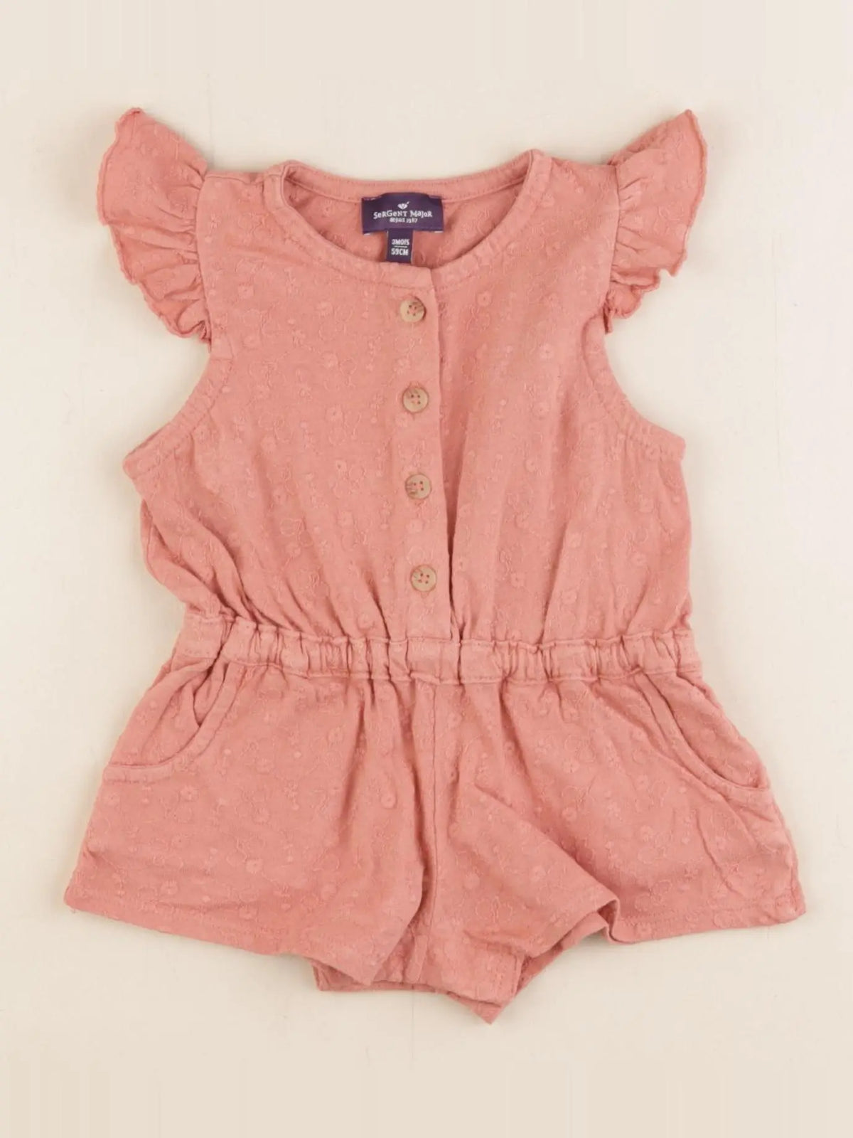 Sergent Major - combinaison rose - 3 mois