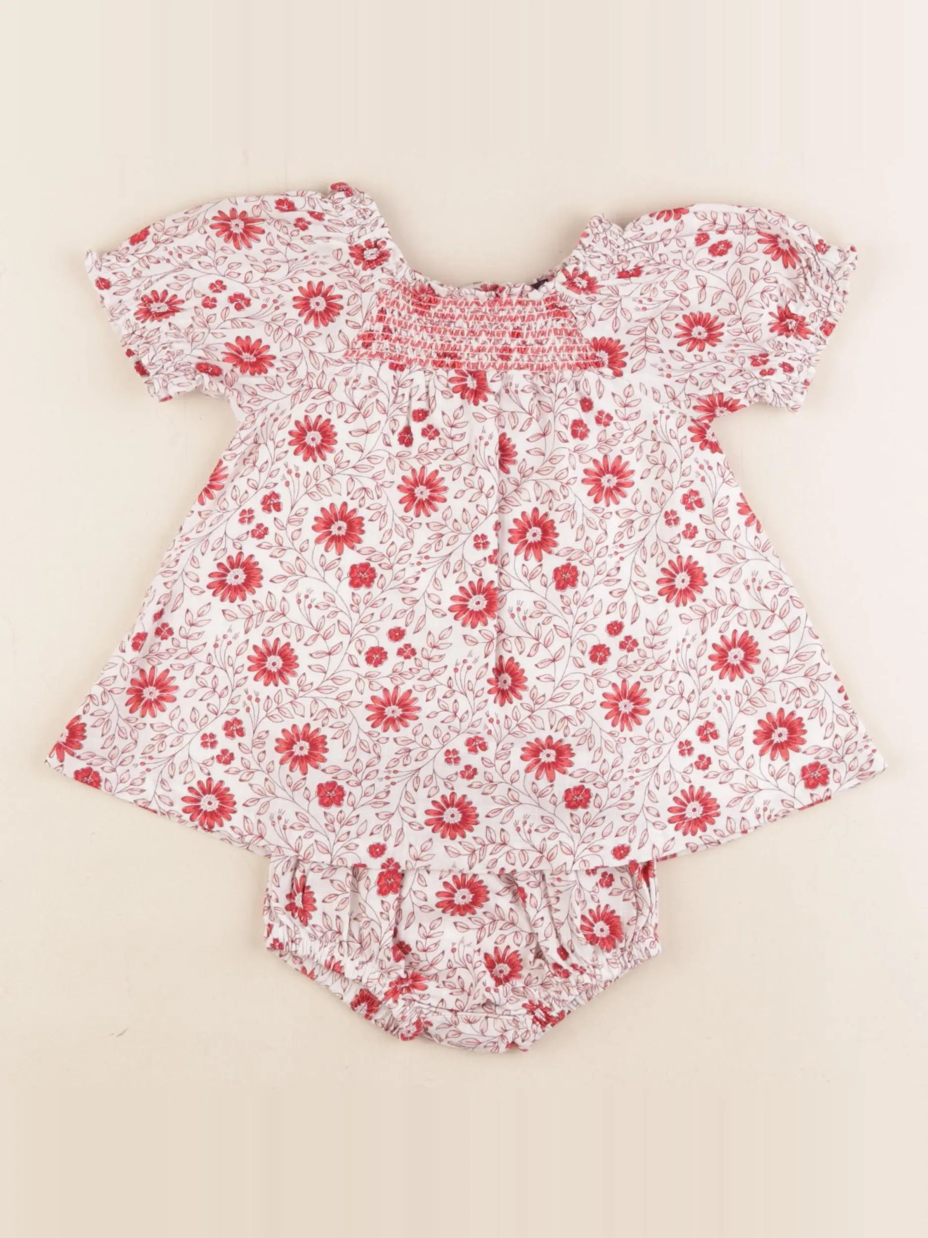 Sergent Major - robe beige - 3 mois