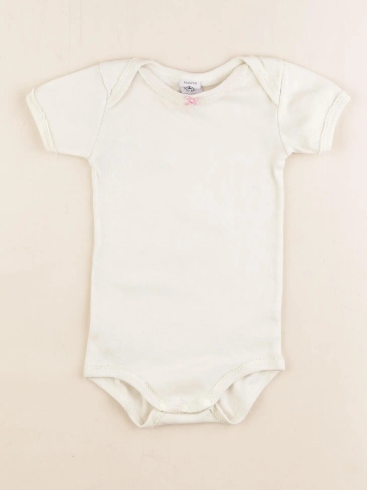 Petit Bateau - body jaune - 6 mois