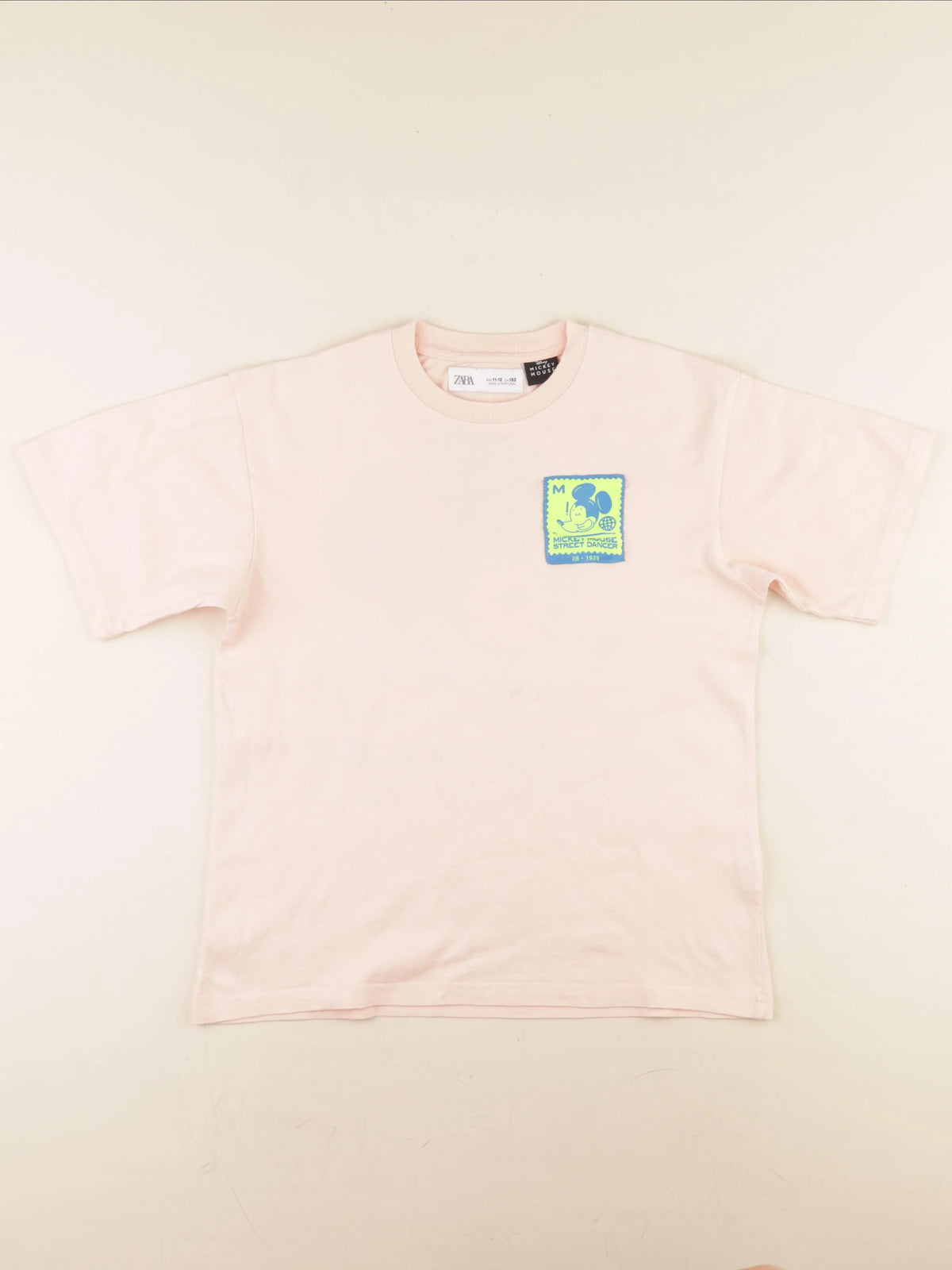 Zara - tee-shirt imprimé au dos rose - 11/12 ans