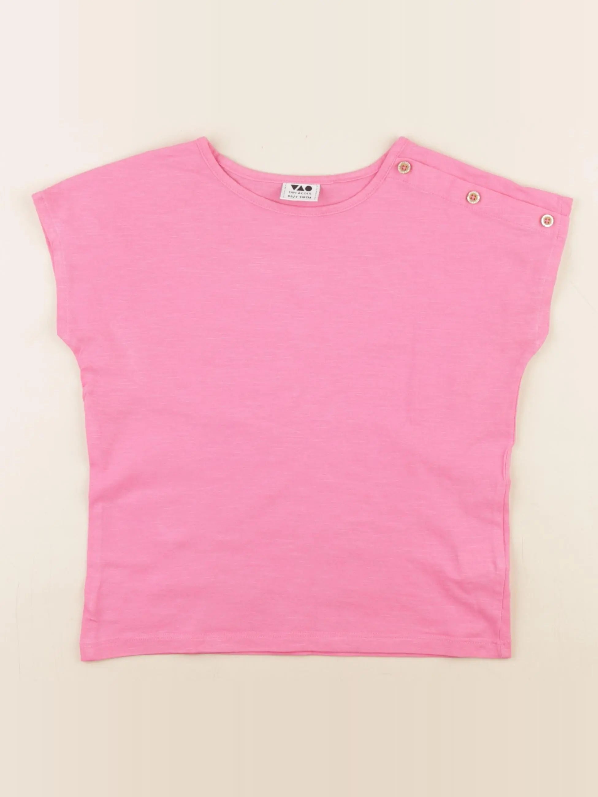 Tape à l'oeil - tee-shirt rose - 6 ans