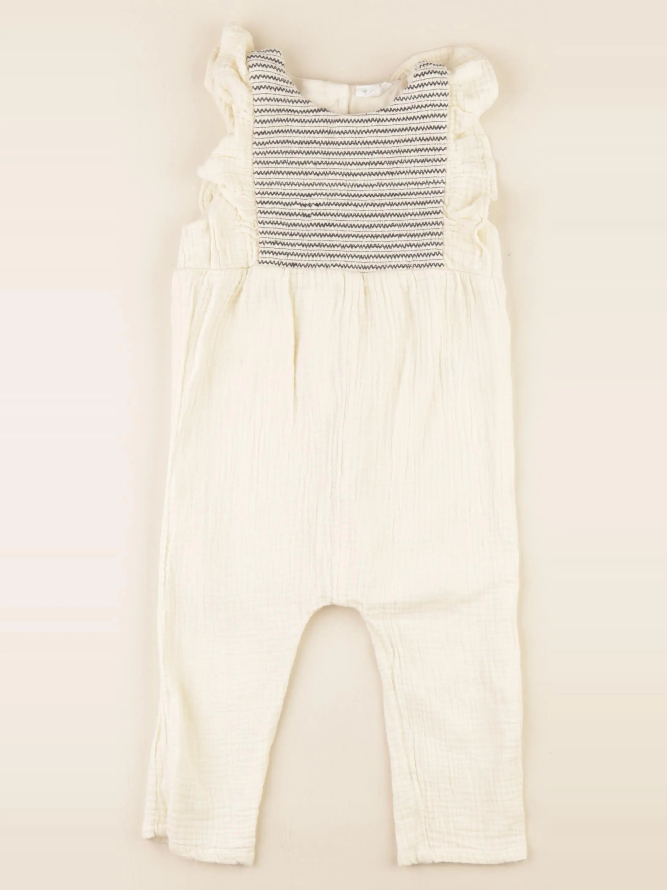 Vertbaudet - combinaison beige - 24 mois