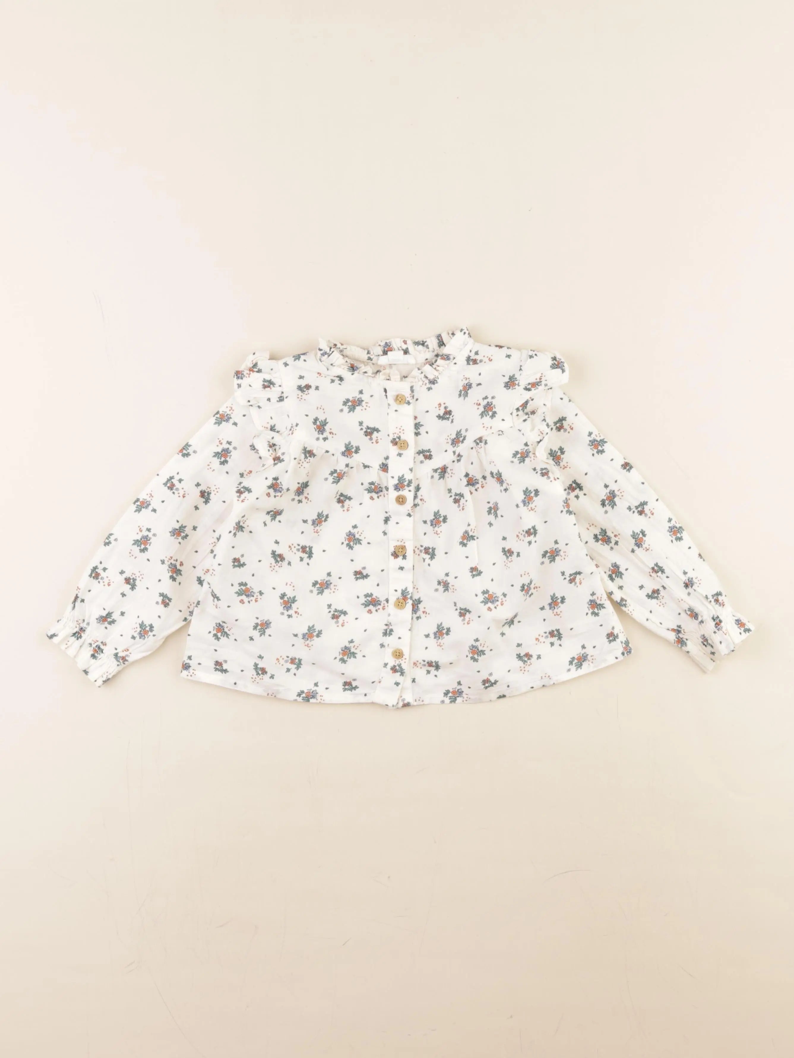 Vertbaudet - blouse blanc - 18 mois