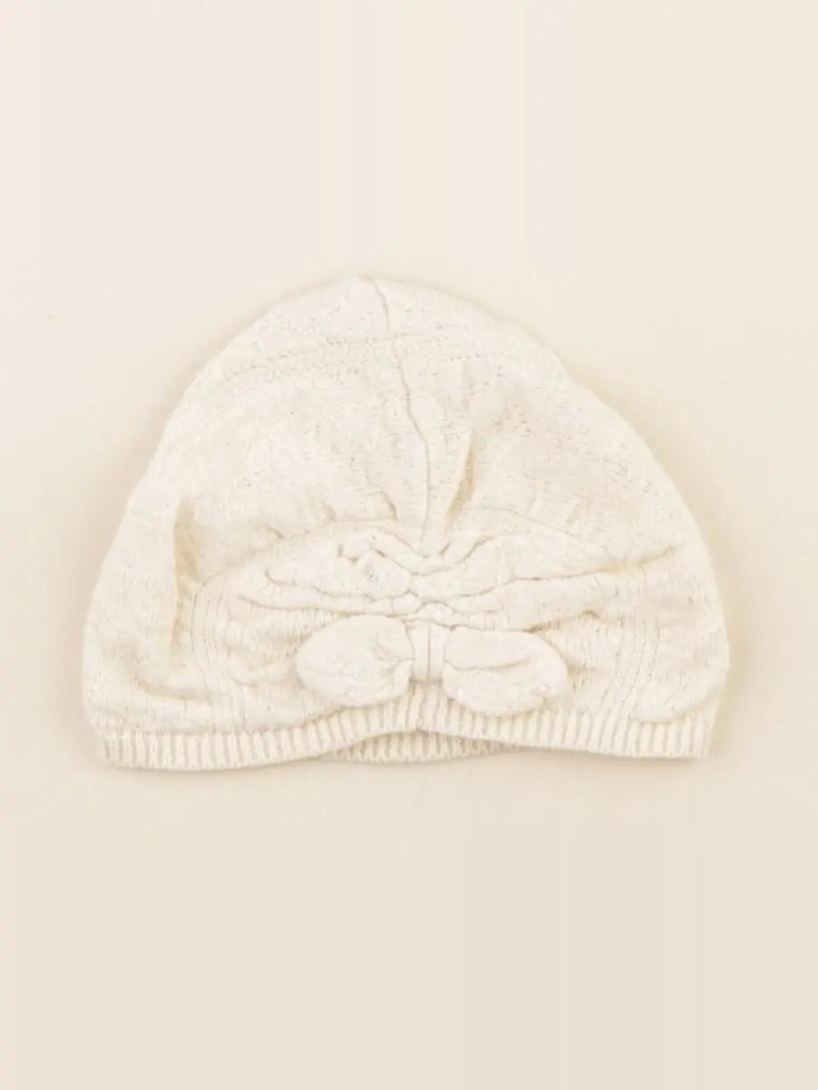 Vertbaudet - bonnet beige - 0/1 mois