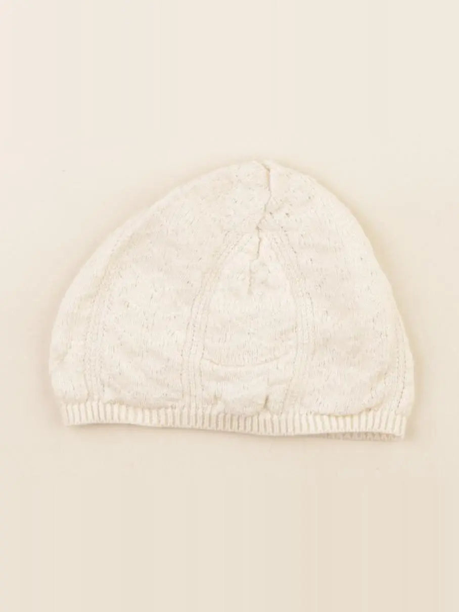 Vertbaudet - bonnet beige - 0/1 mois