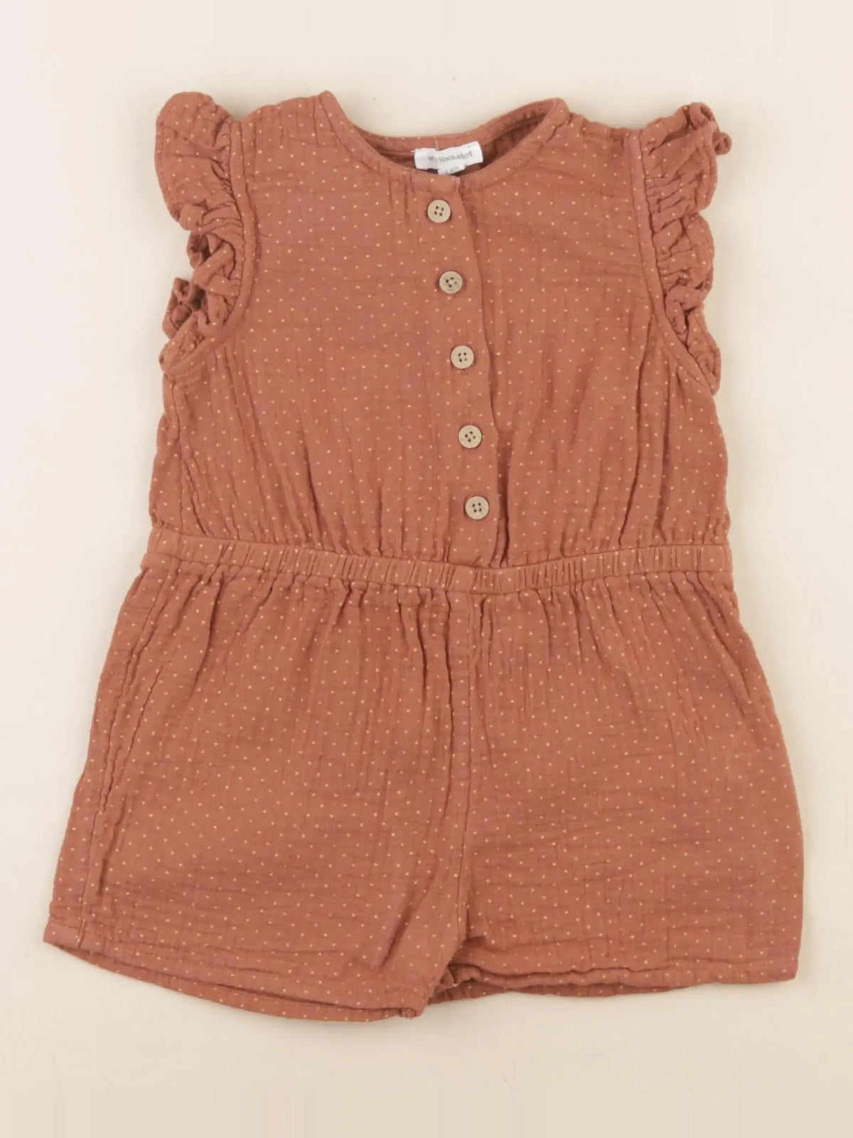 Vertbaudet - combinaison marron - 2 ans