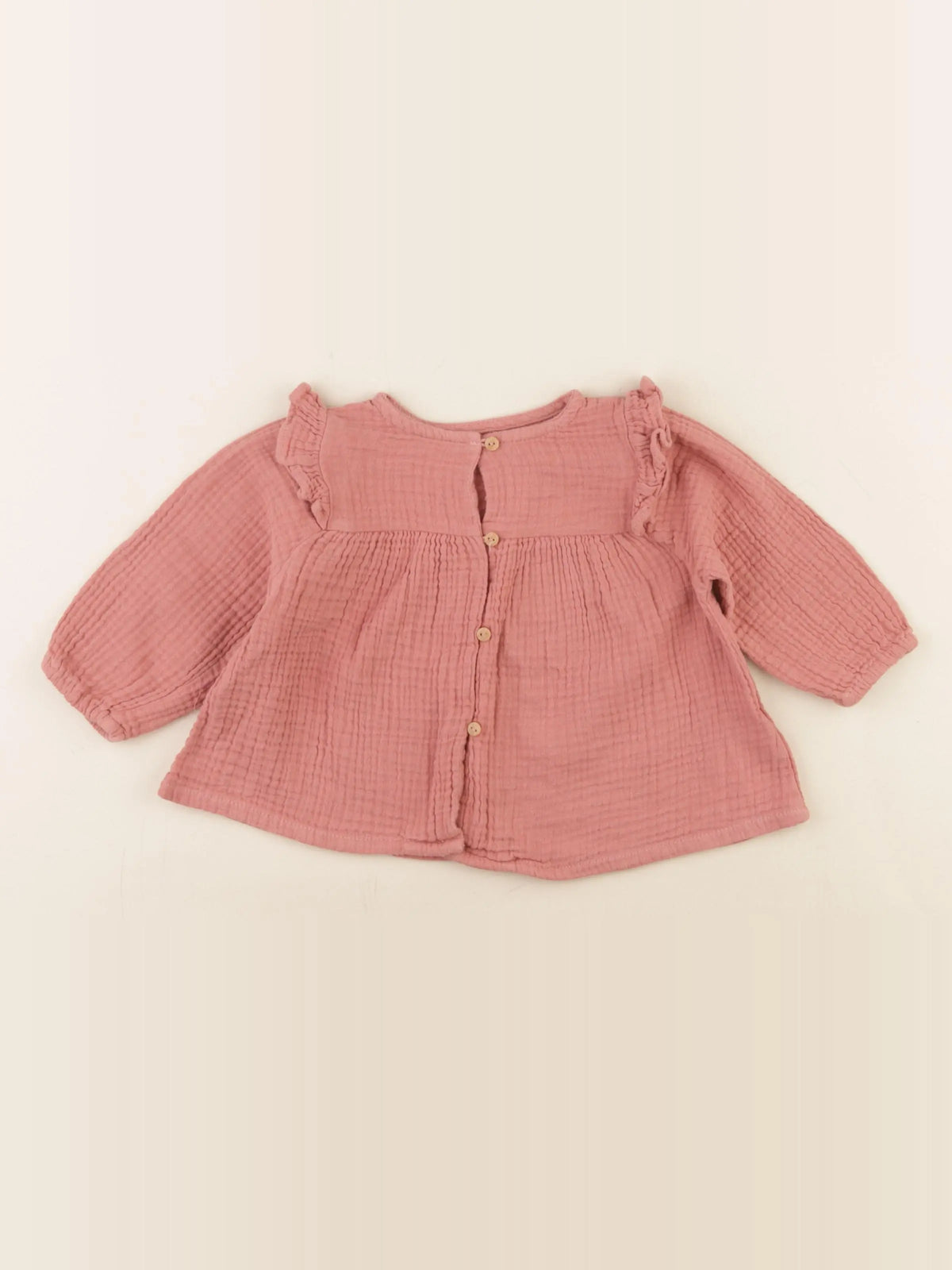 Vertbaudet - blouse rose - 9 mois