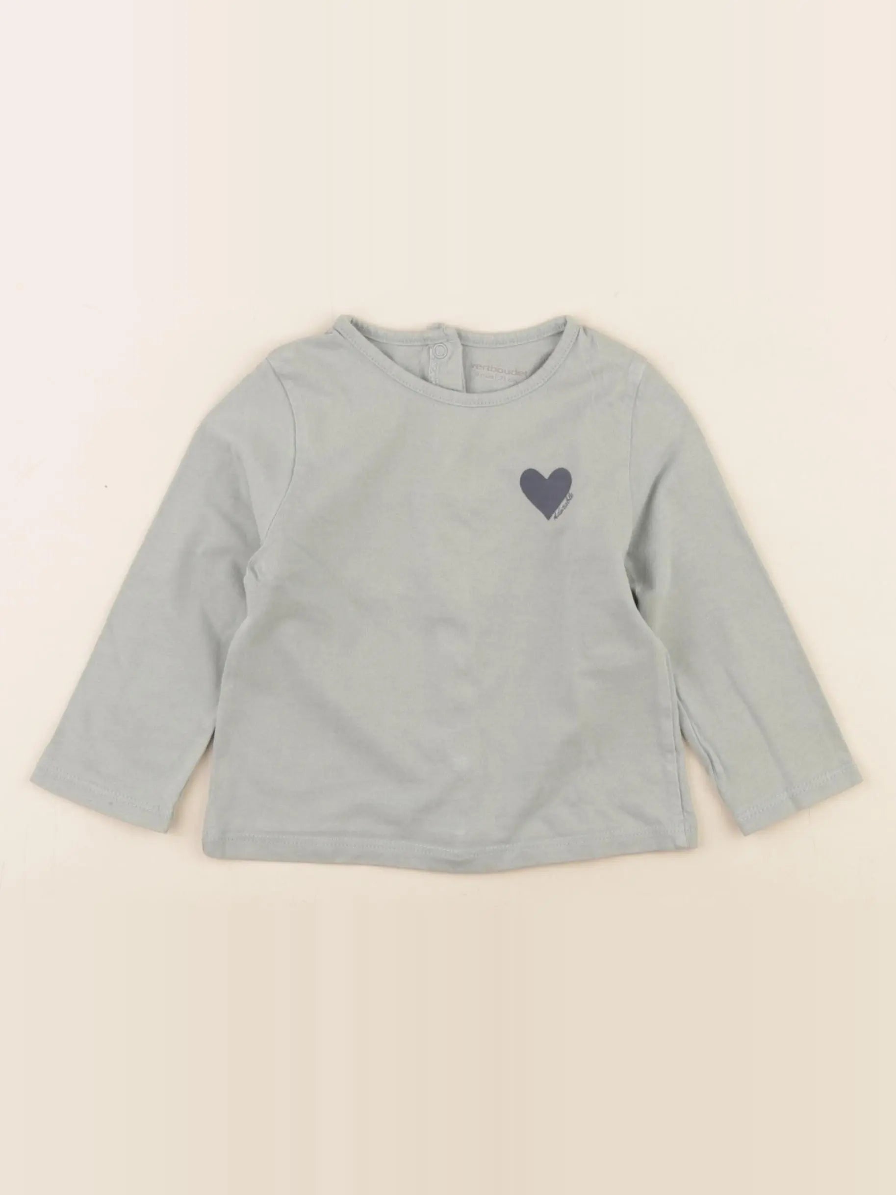 Vertbaudet - tee-shirt vert - 9 mois