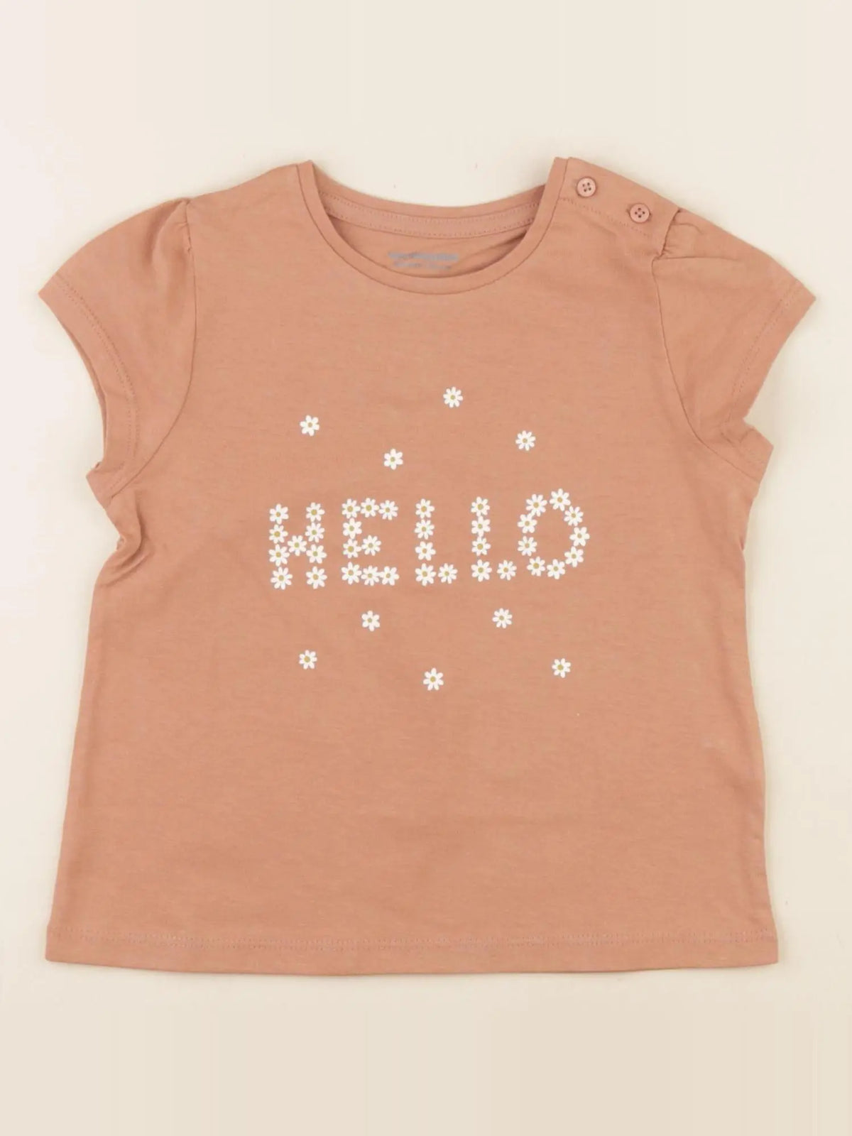 Vertbaudet - tee-shirt marron - 24 mois