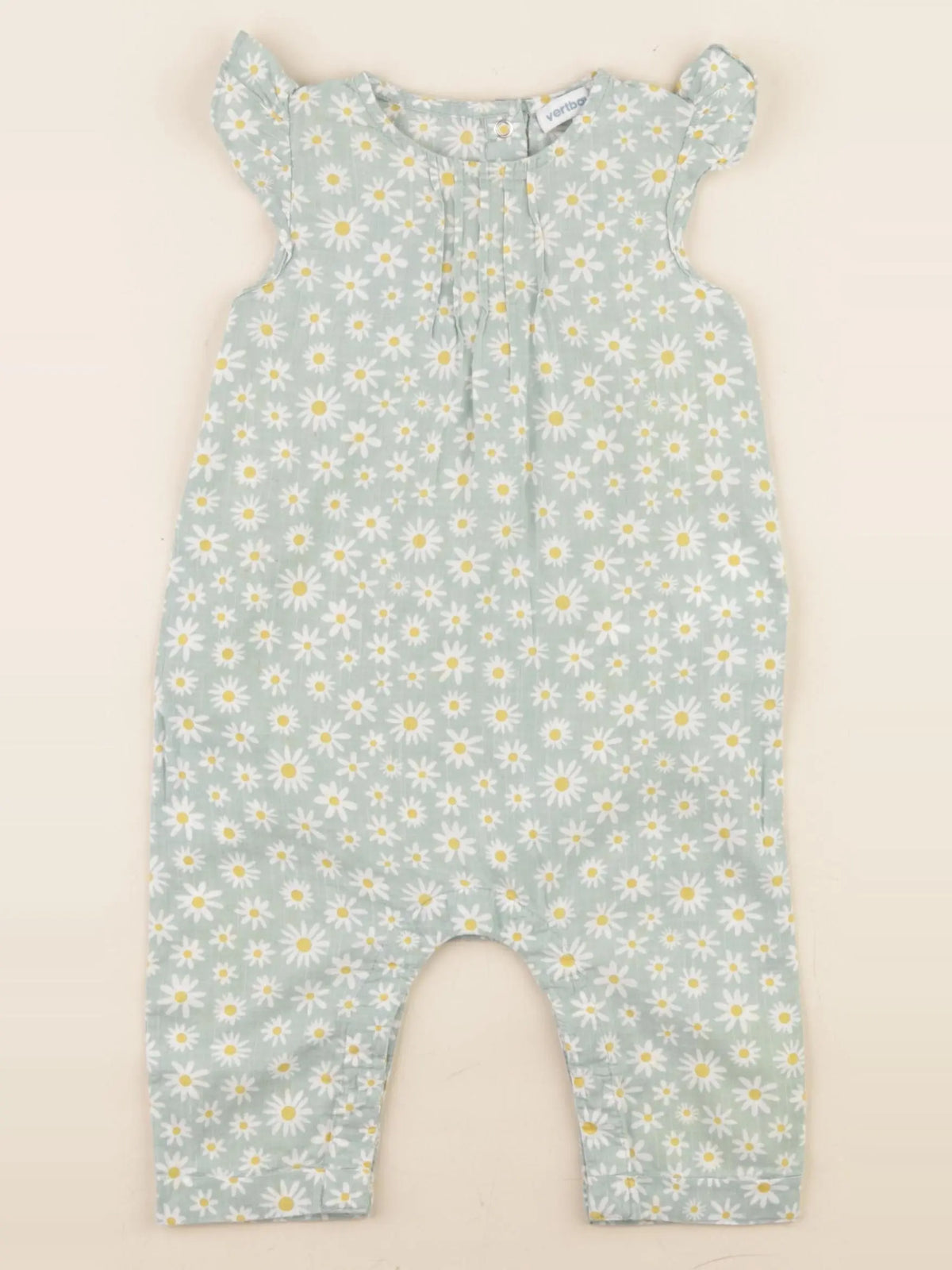 Vertbaudet - combinaison vert - 9 mois