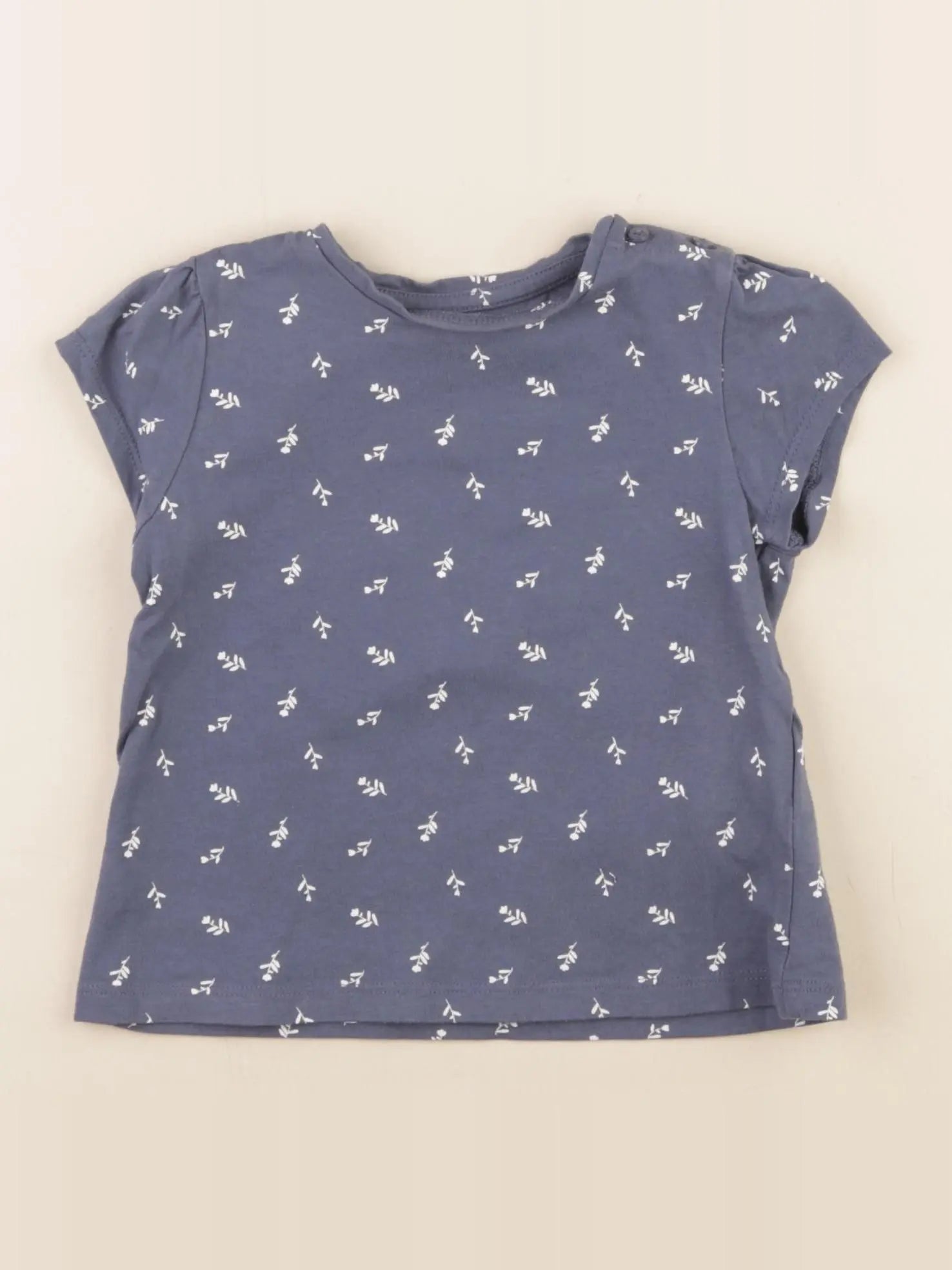 Vertbaudet - tee-shirt bleu - 24 mois