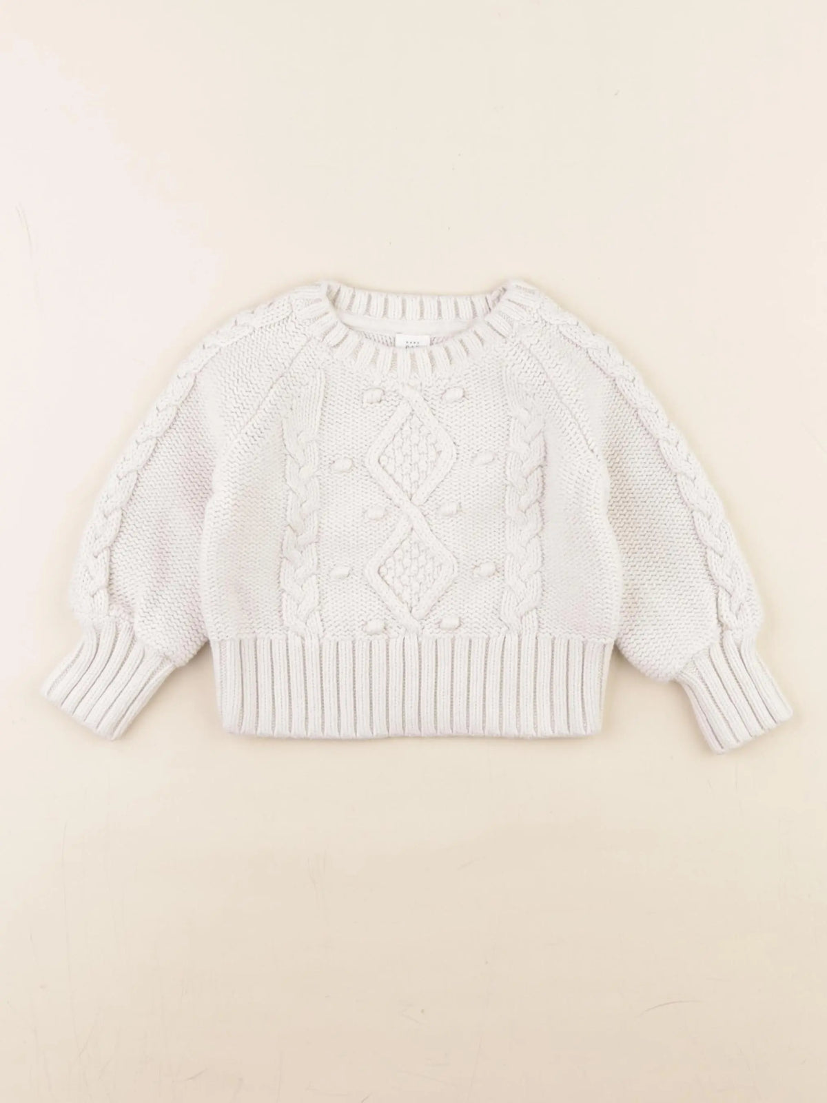 GAP - pull blanc - 12/18 mois