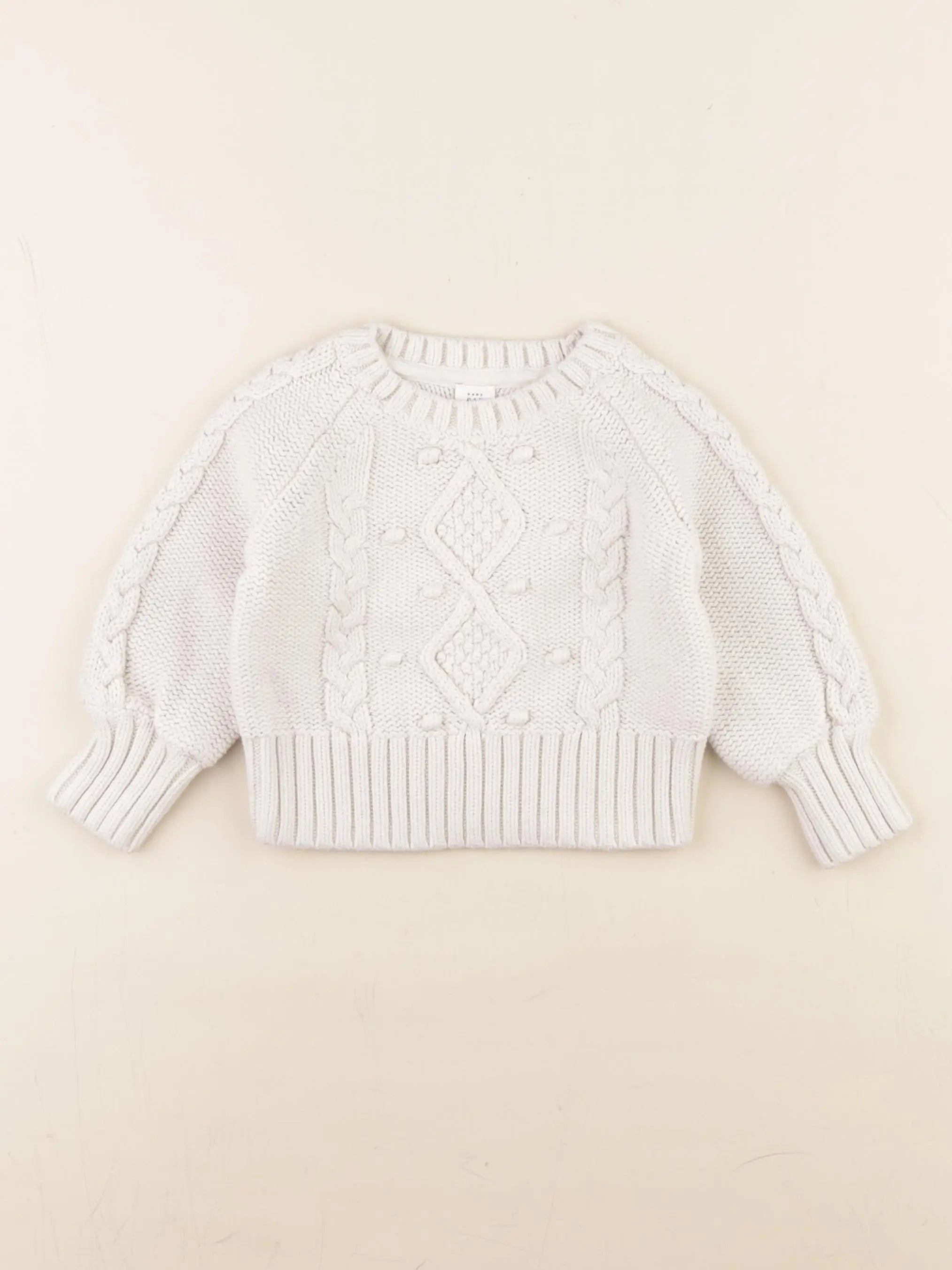 GAP - pull blanc - 12/18 mois