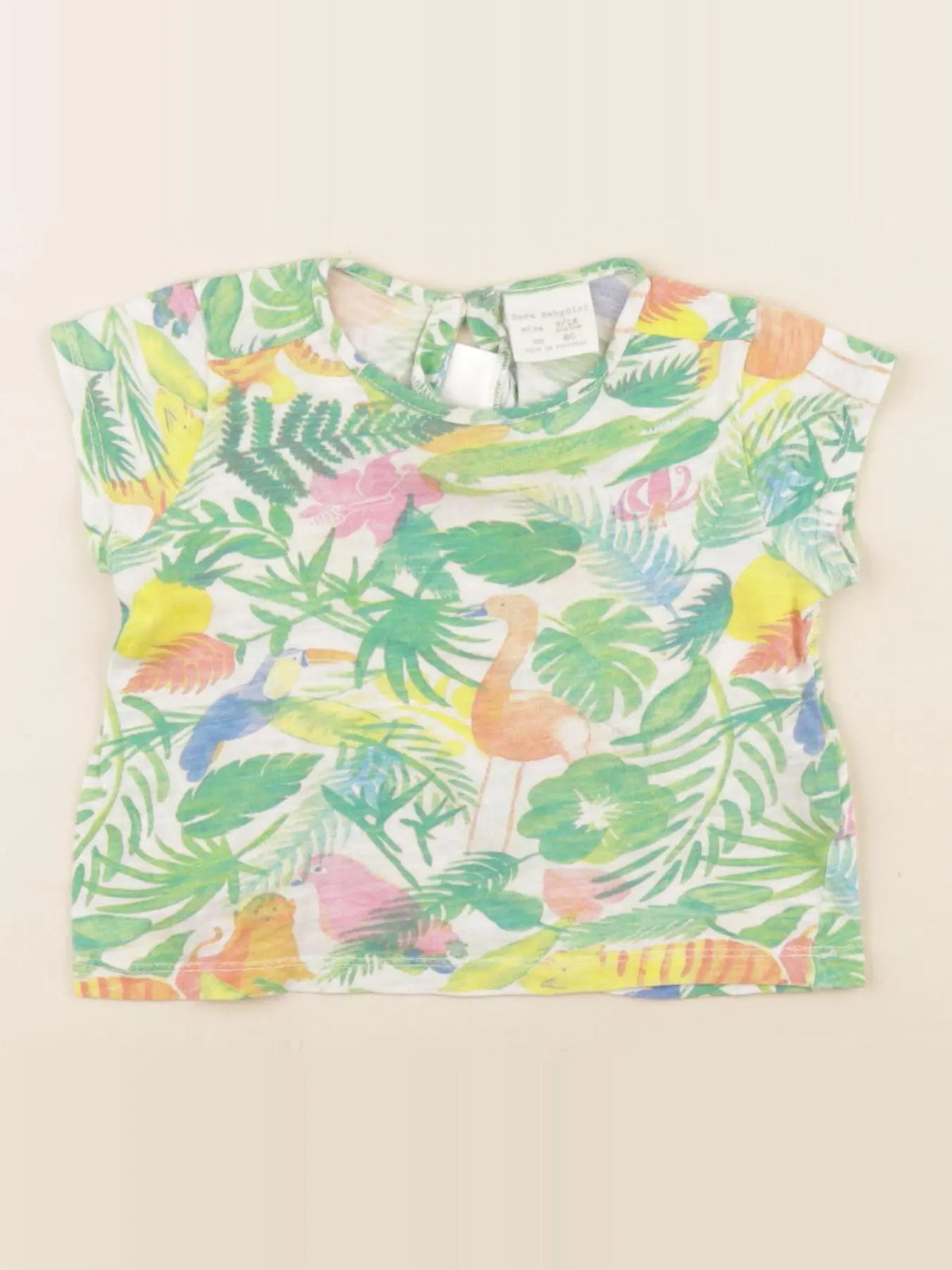 Zara - tee-shirt vert - 9/12 mois