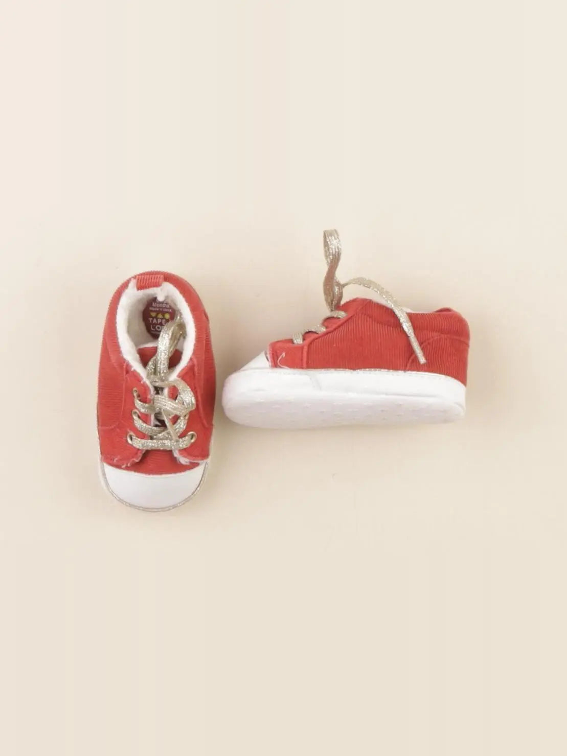 Tape à l'oeil - chaussons rouge - pointure 18/19