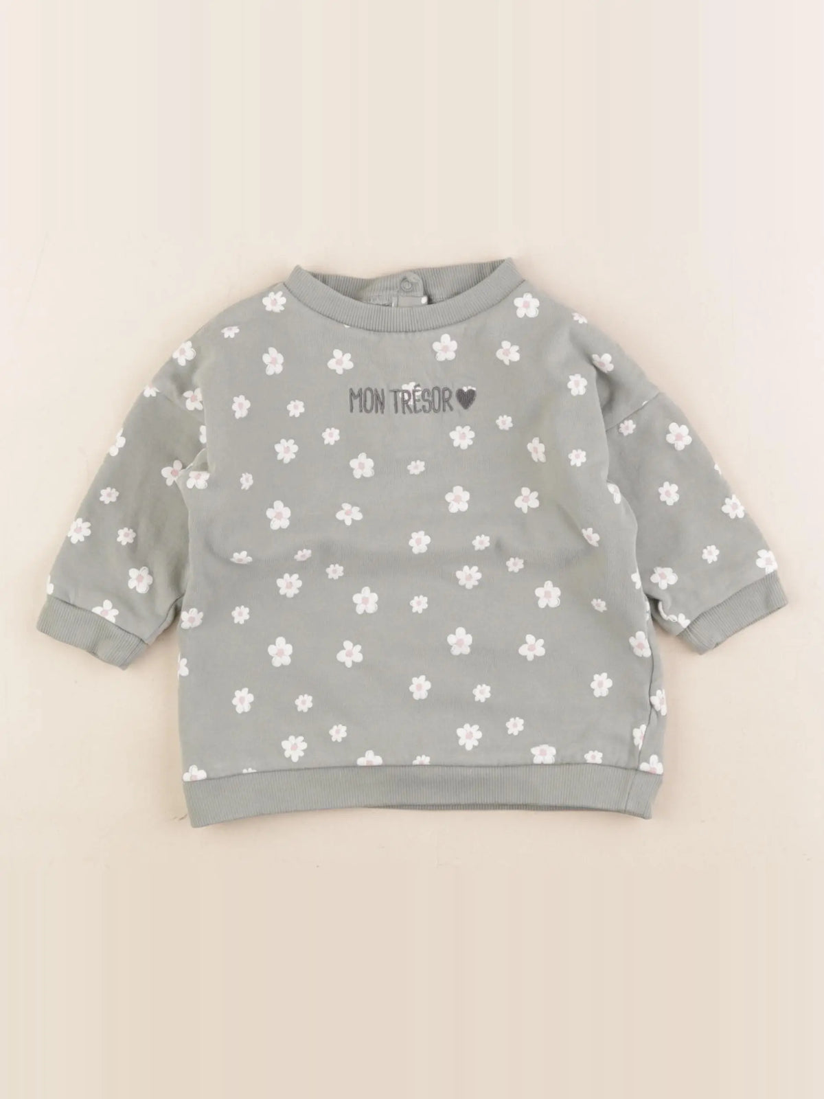 Vertbaudet - robe vert - 9 mois