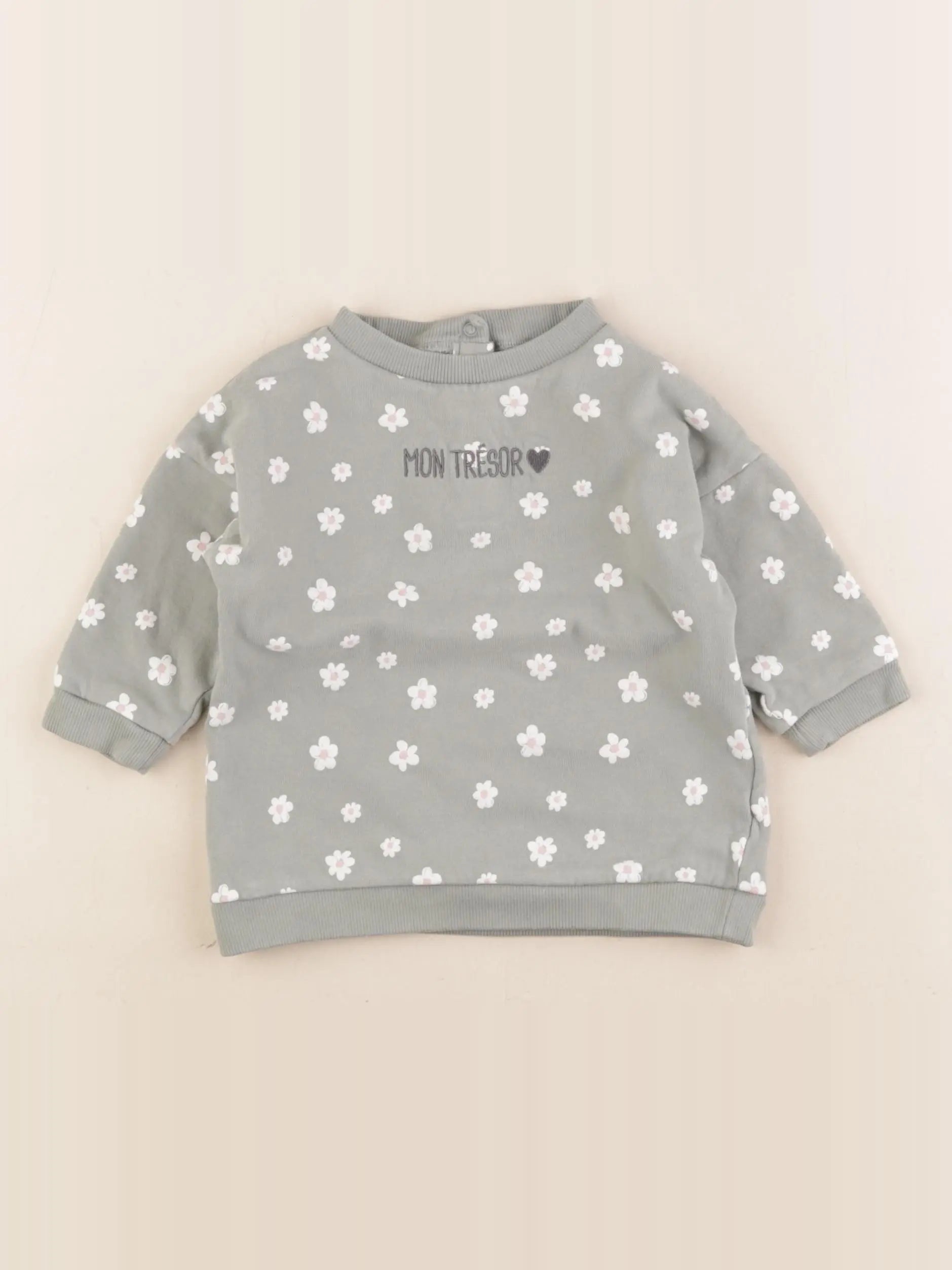 Vertbaudet - robe vert - 9 mois