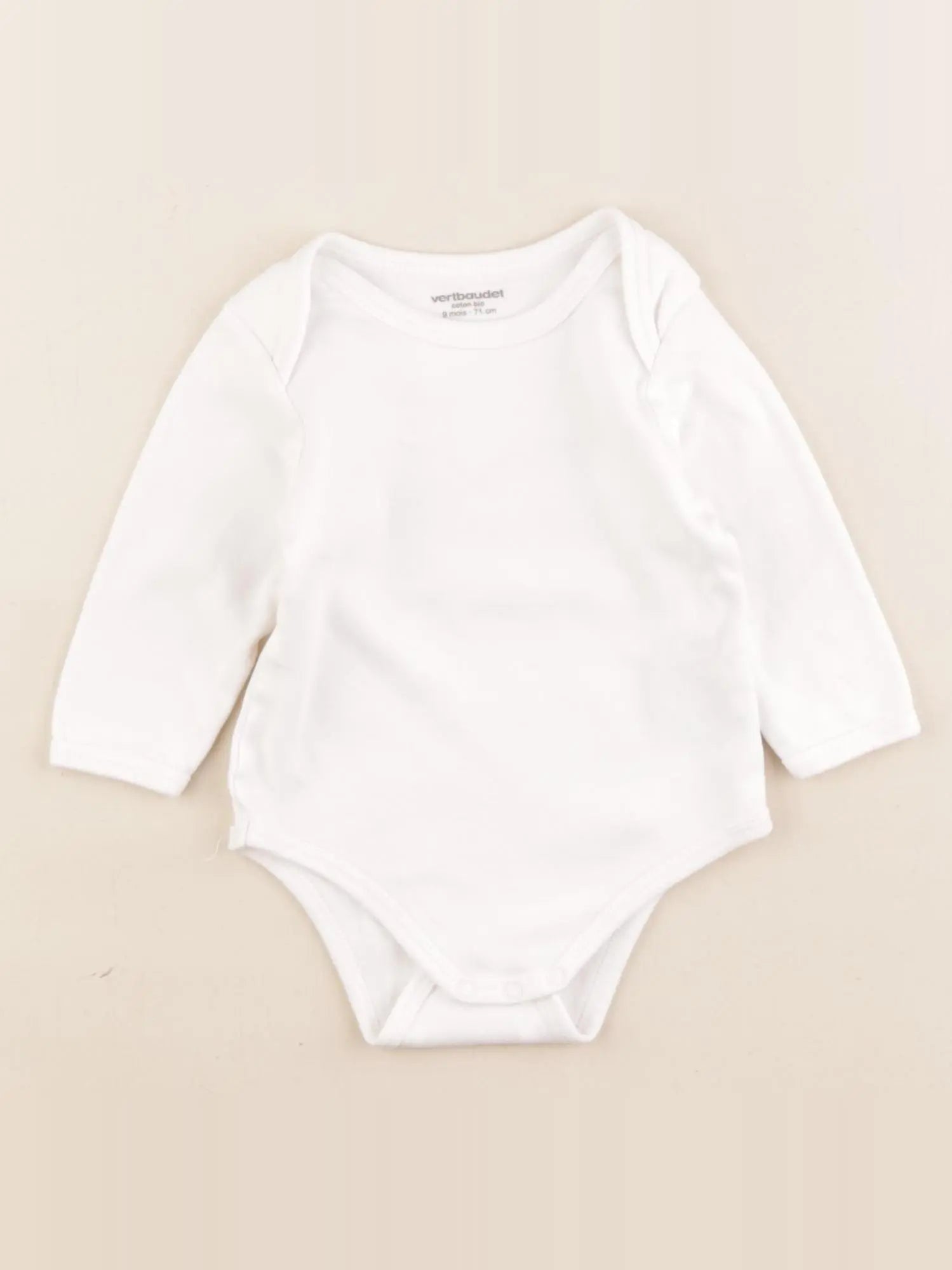 Vertbaudet - body blanc - 9 mois