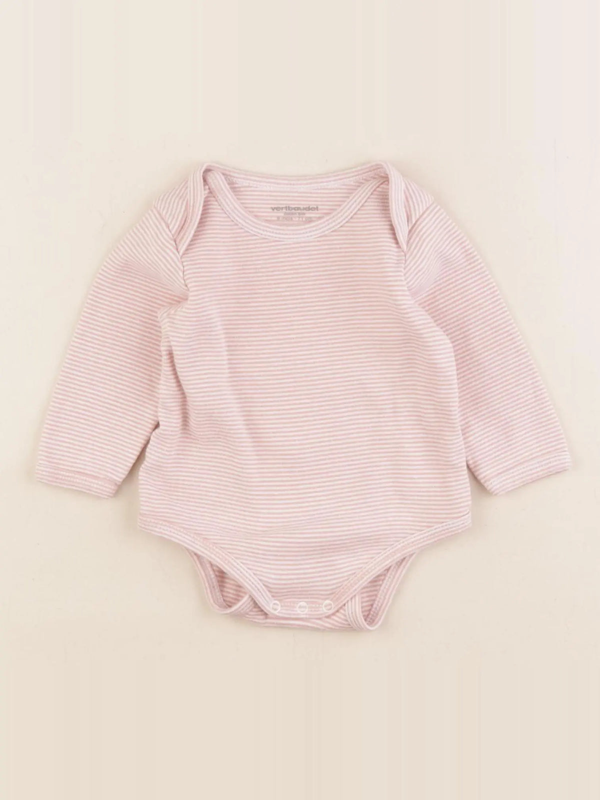 Vertbaudet - body rose - 9 mois