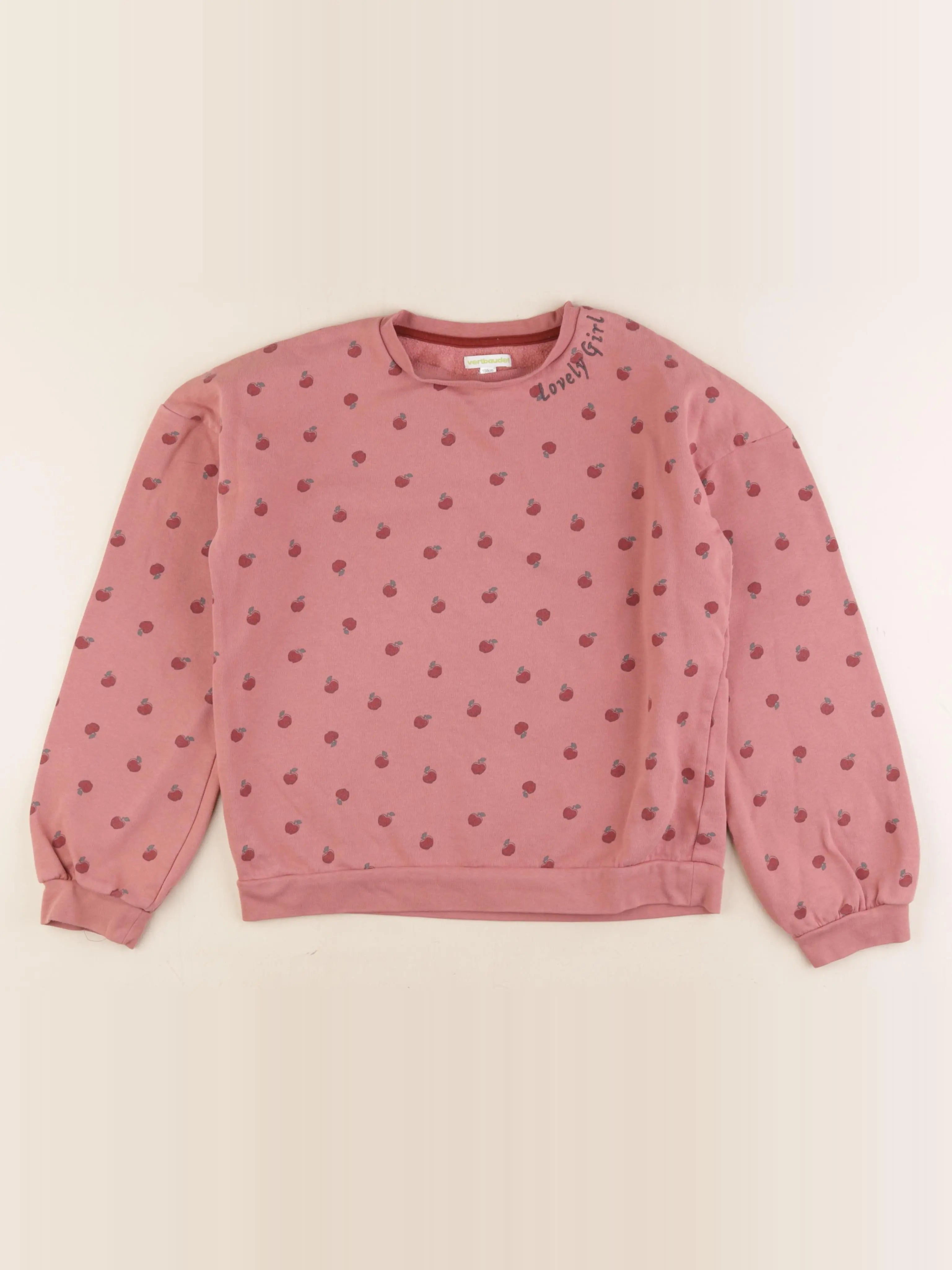 Vertbaudet - sweat rose - 14 ans