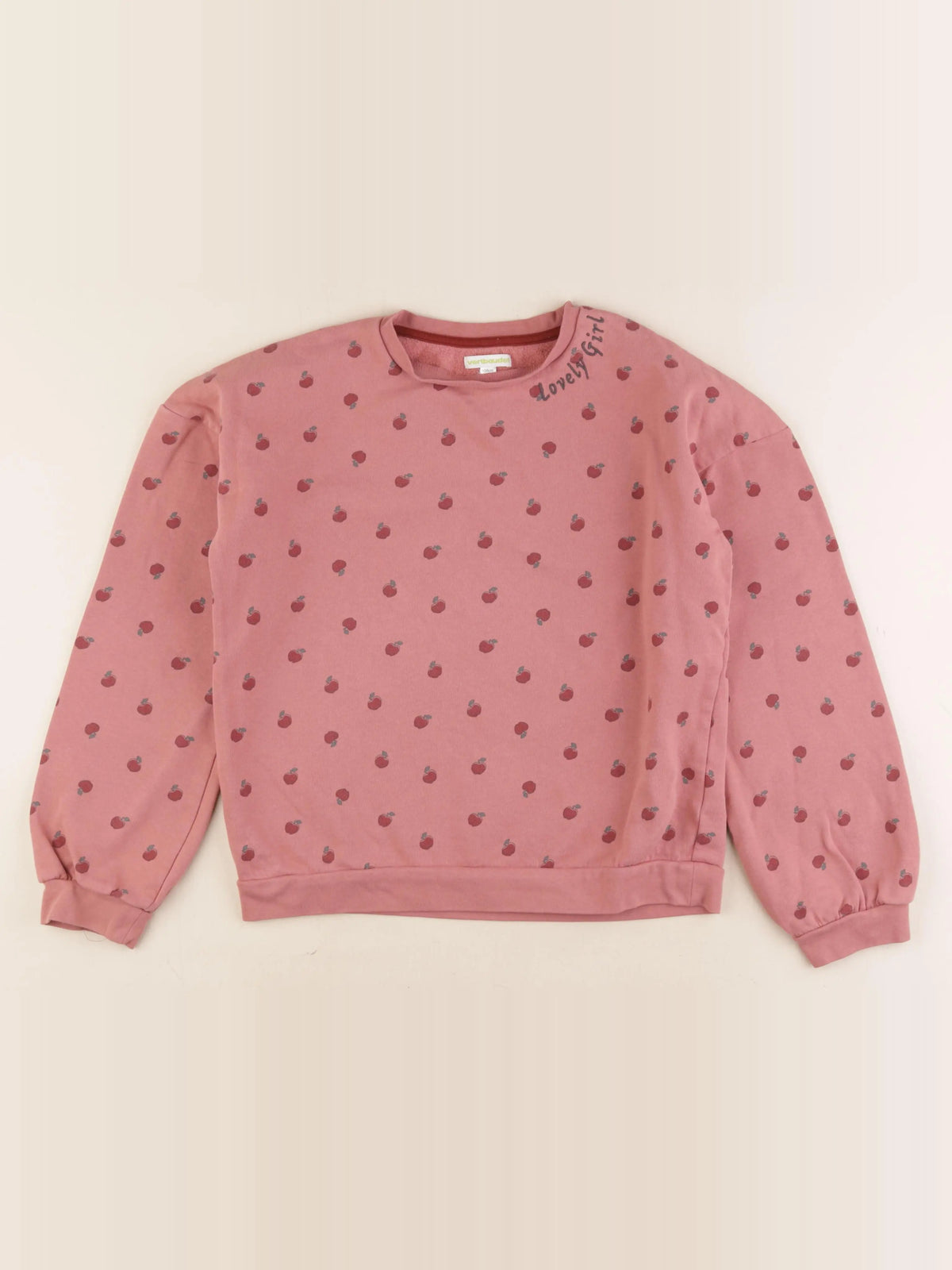 Vertbaudet - sweat rose - 14 ans