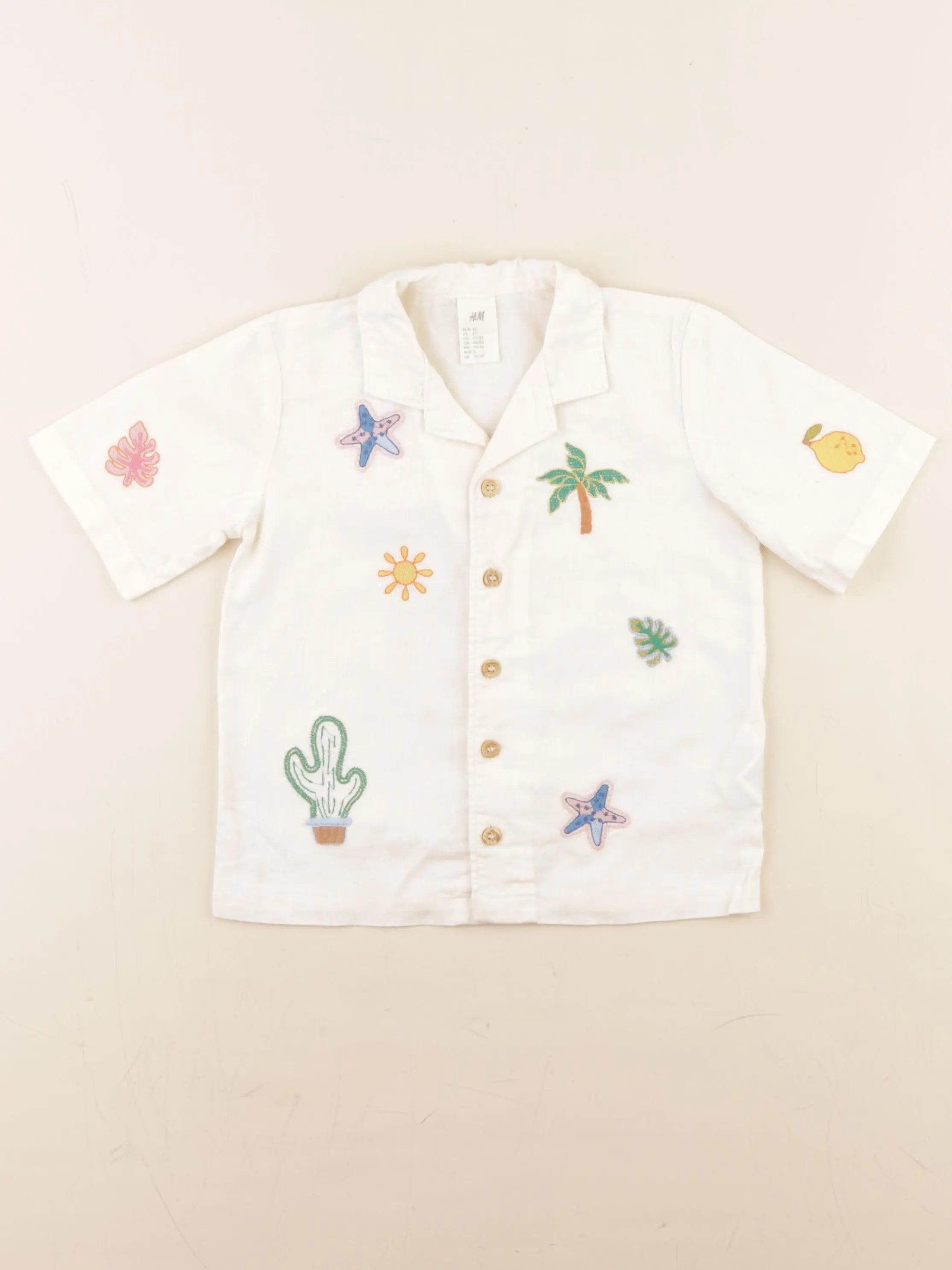 H&M - chemise blanc - 18/24 mois