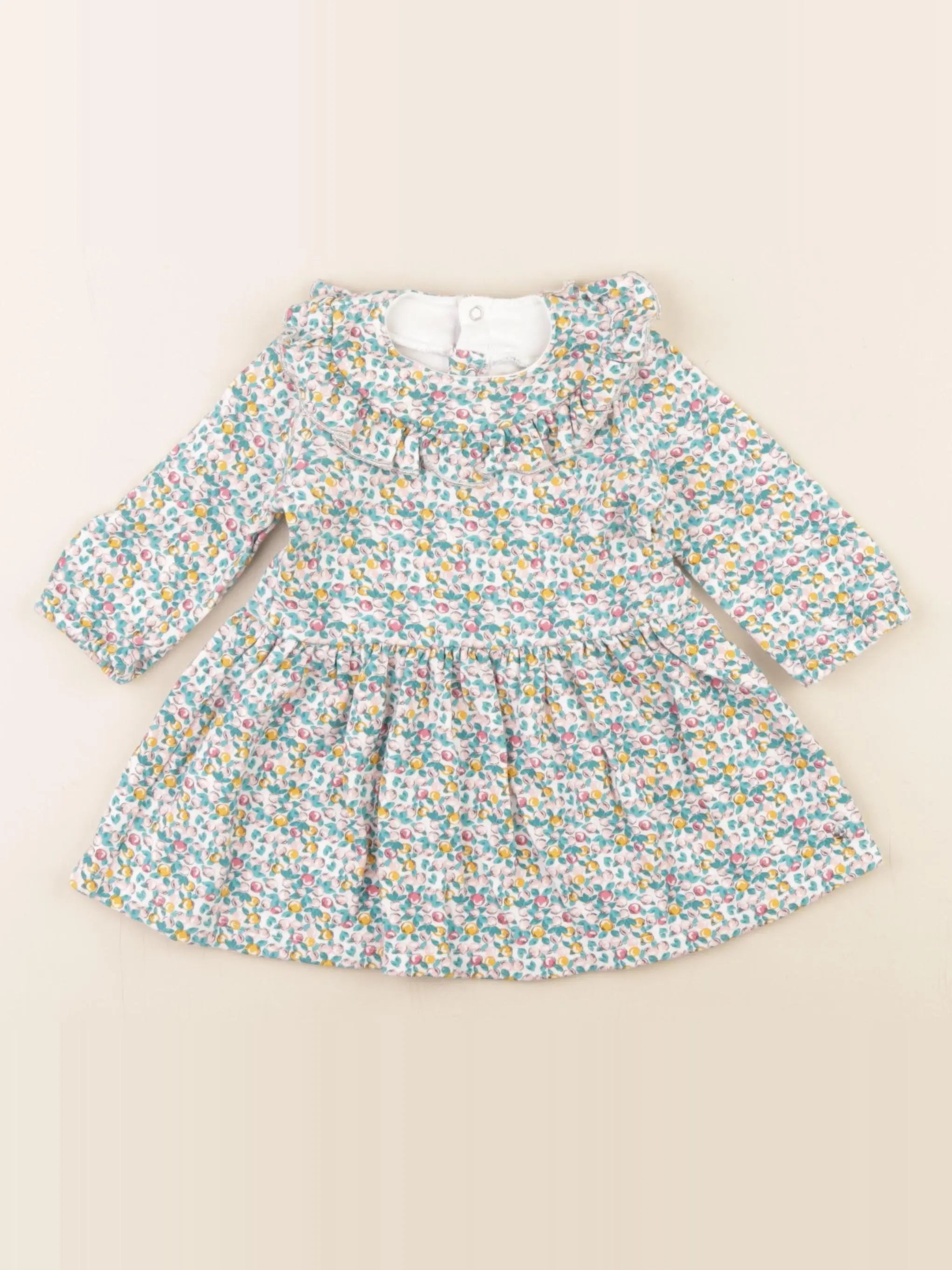 Petit Bateau - robe multicolore - 6 mois