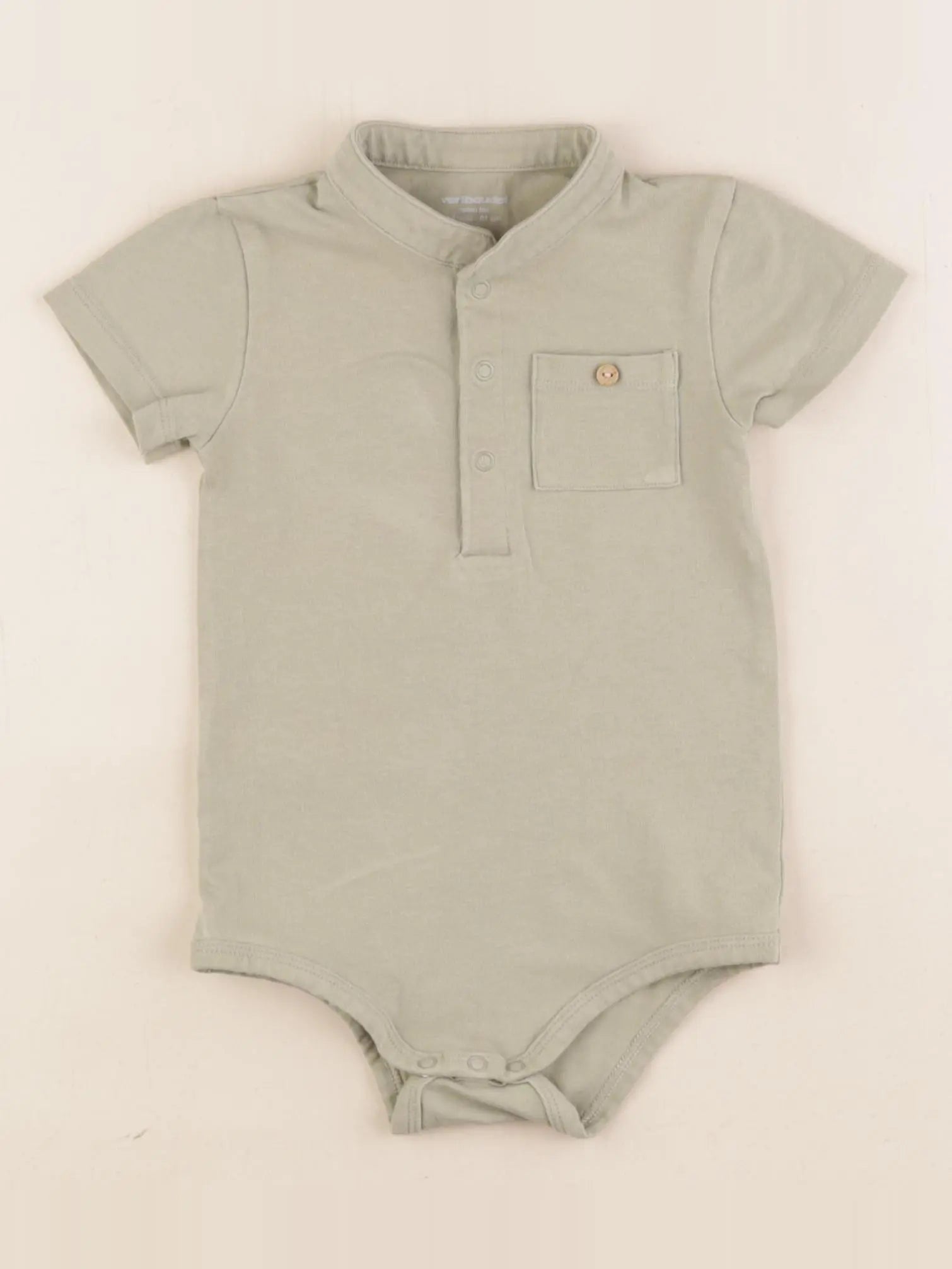 Vertbaudet - body à col vert - 18 mois