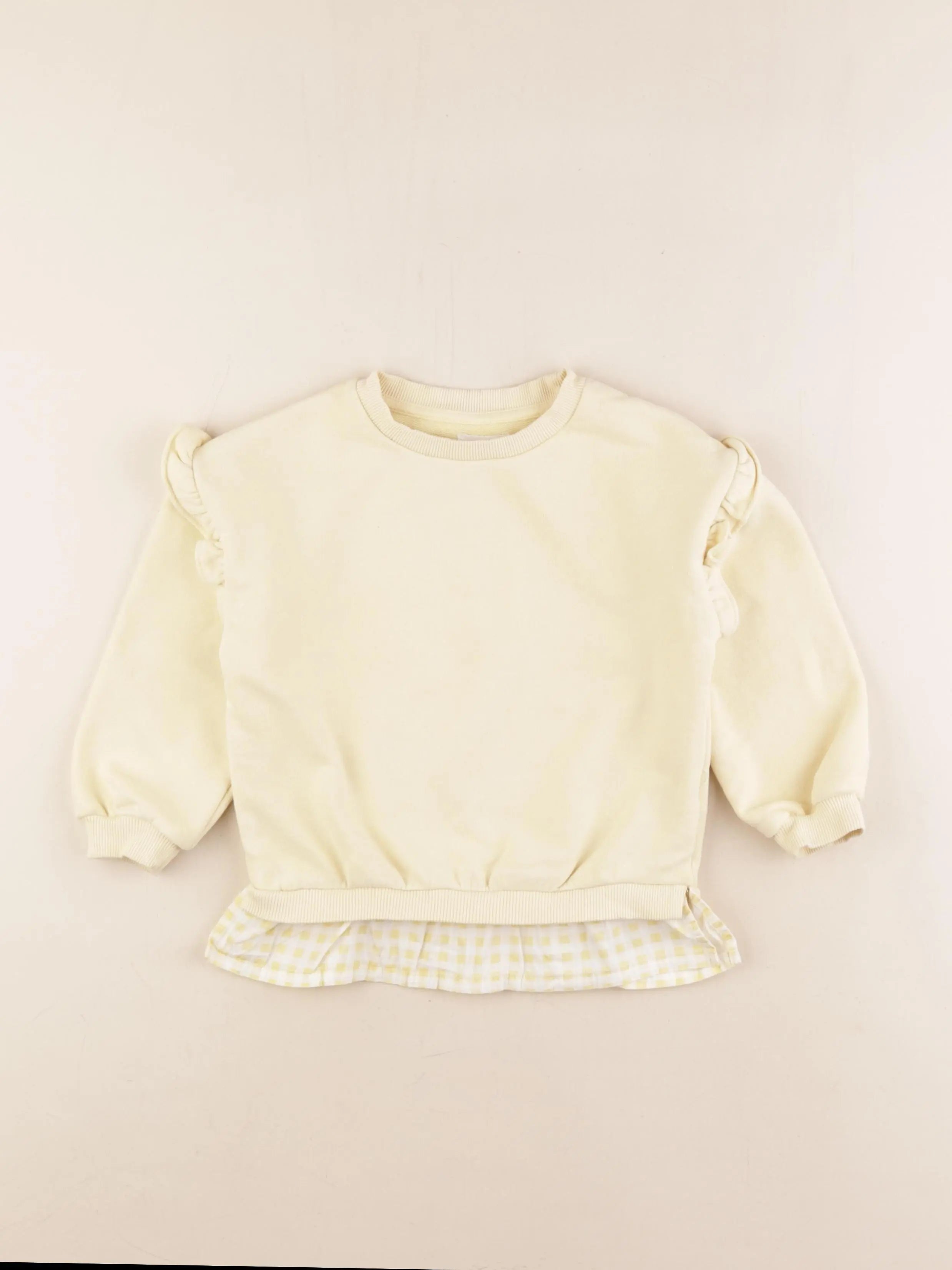 Vertbaudet - sweat jaune - 4 ans