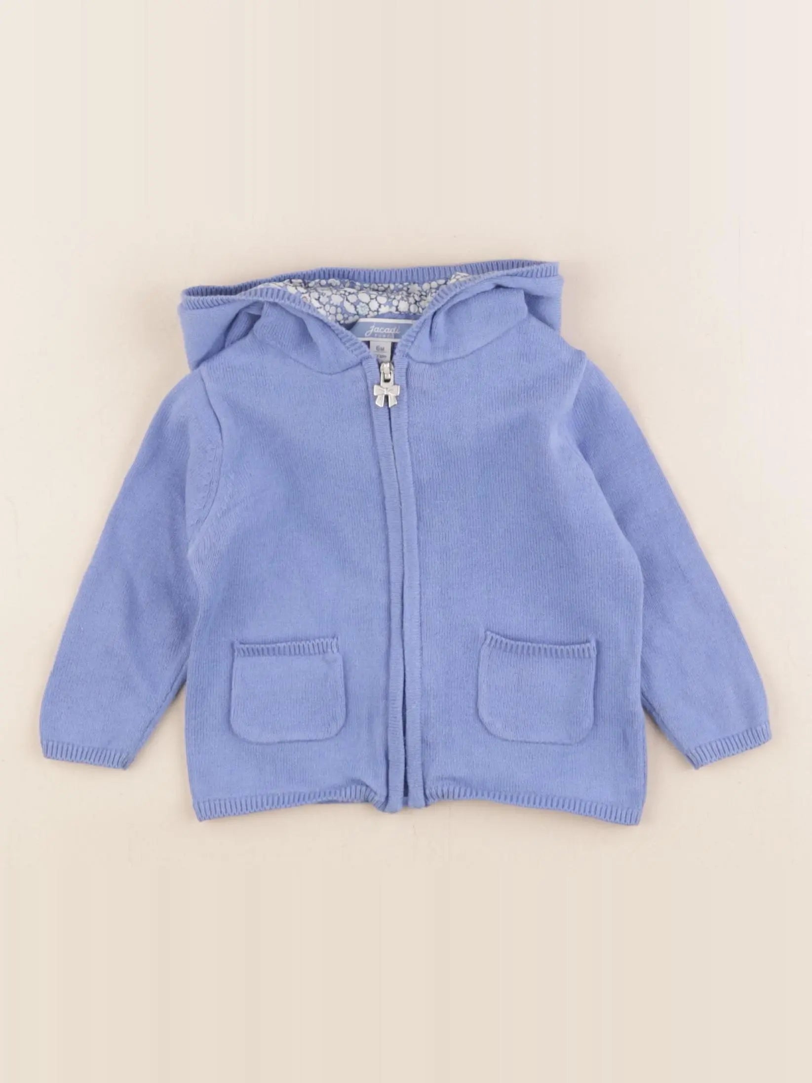 Jacadi - gilet bleu - 6 mois