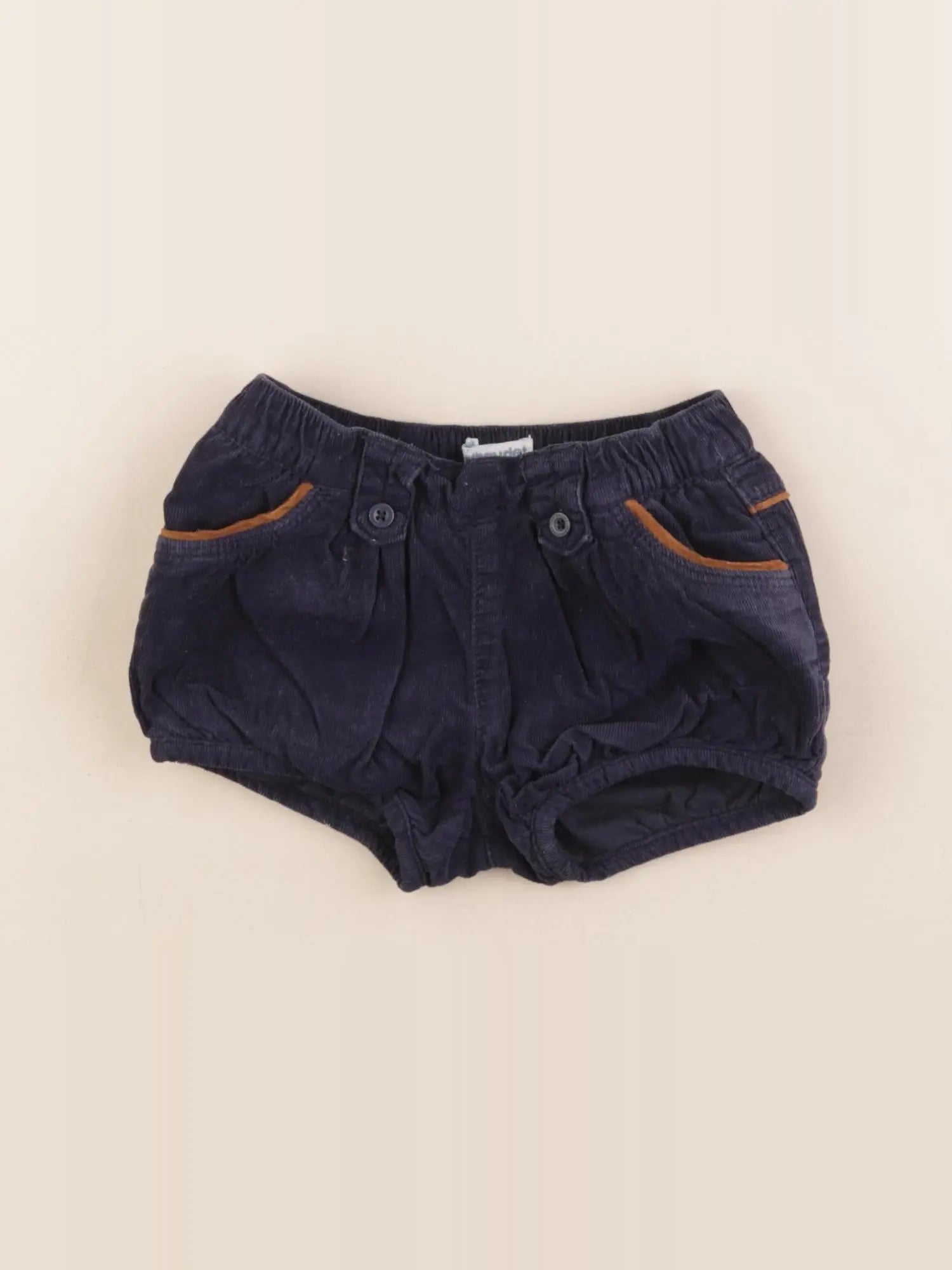 Vertbaudet - short bleu - 12 mois